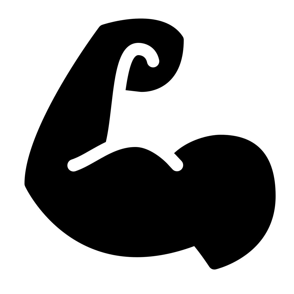 parakeet filled style biceps contracté icon