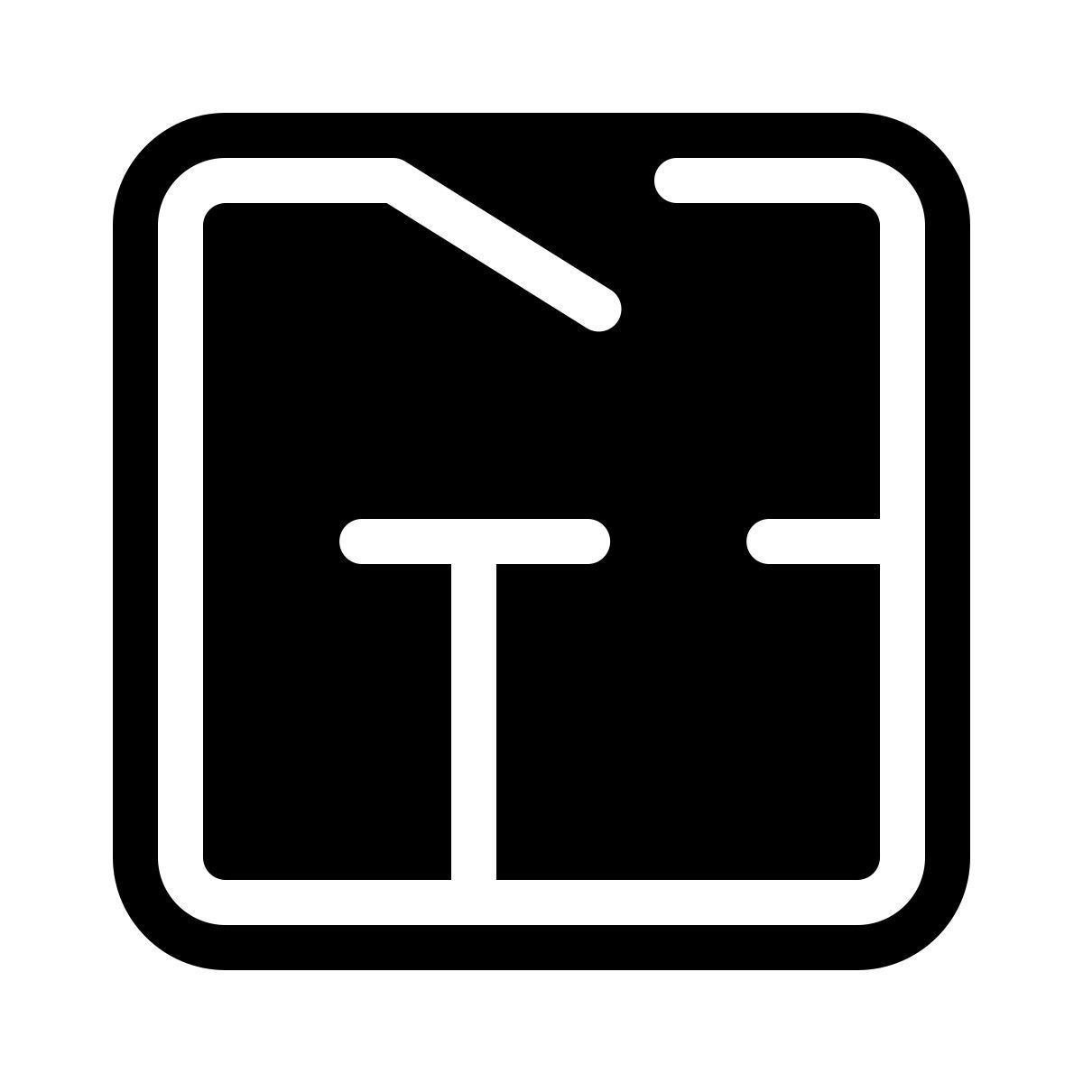 parakeet filled style plano de planta icon