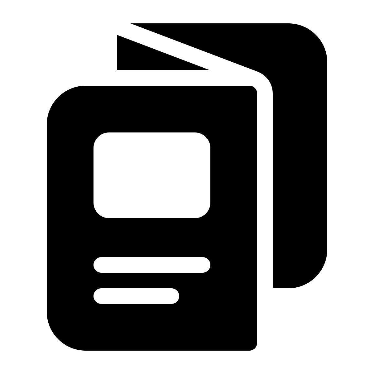 parakeet filled style libretto piegato icon