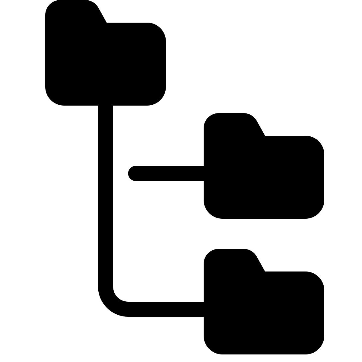 parakeet filled style folder tree icon