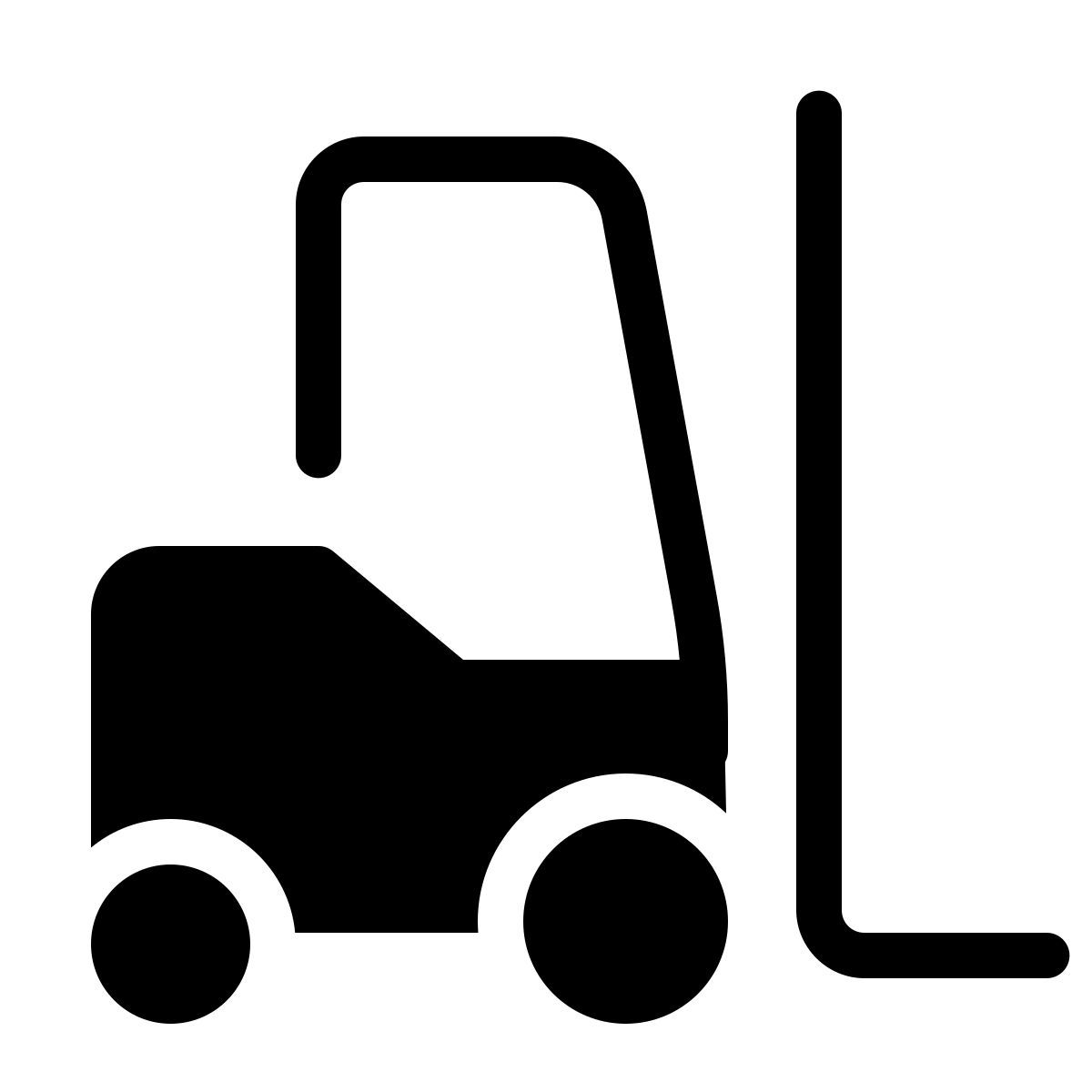 parakeet filled style carrello elevatore icon