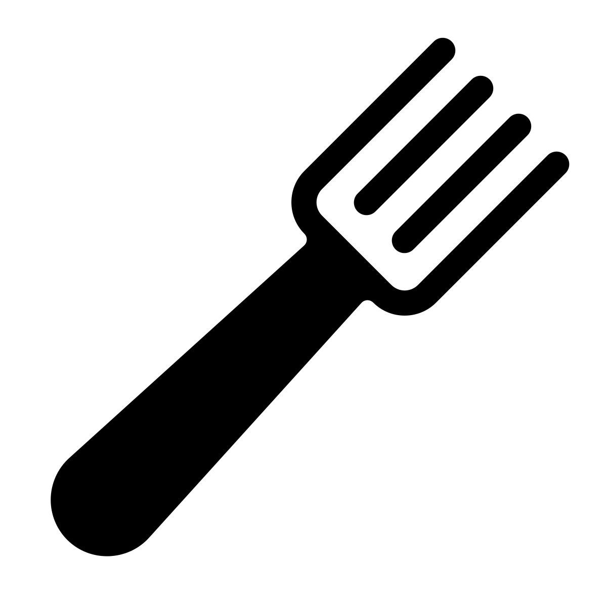 parakeet filled style tenedor icon
