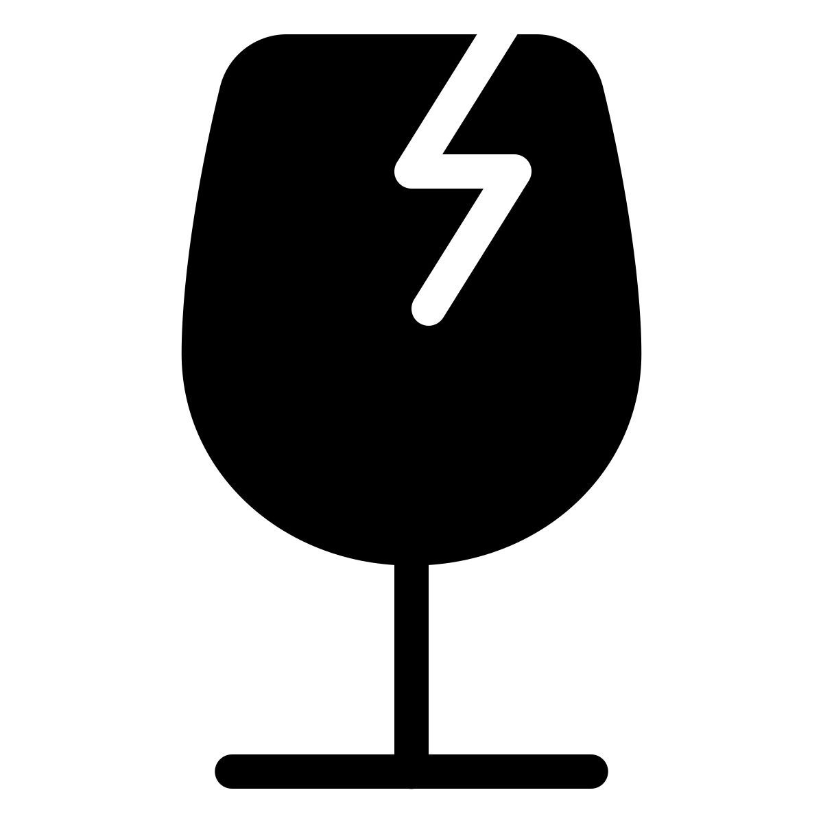 parakeet filled style frágil icon
