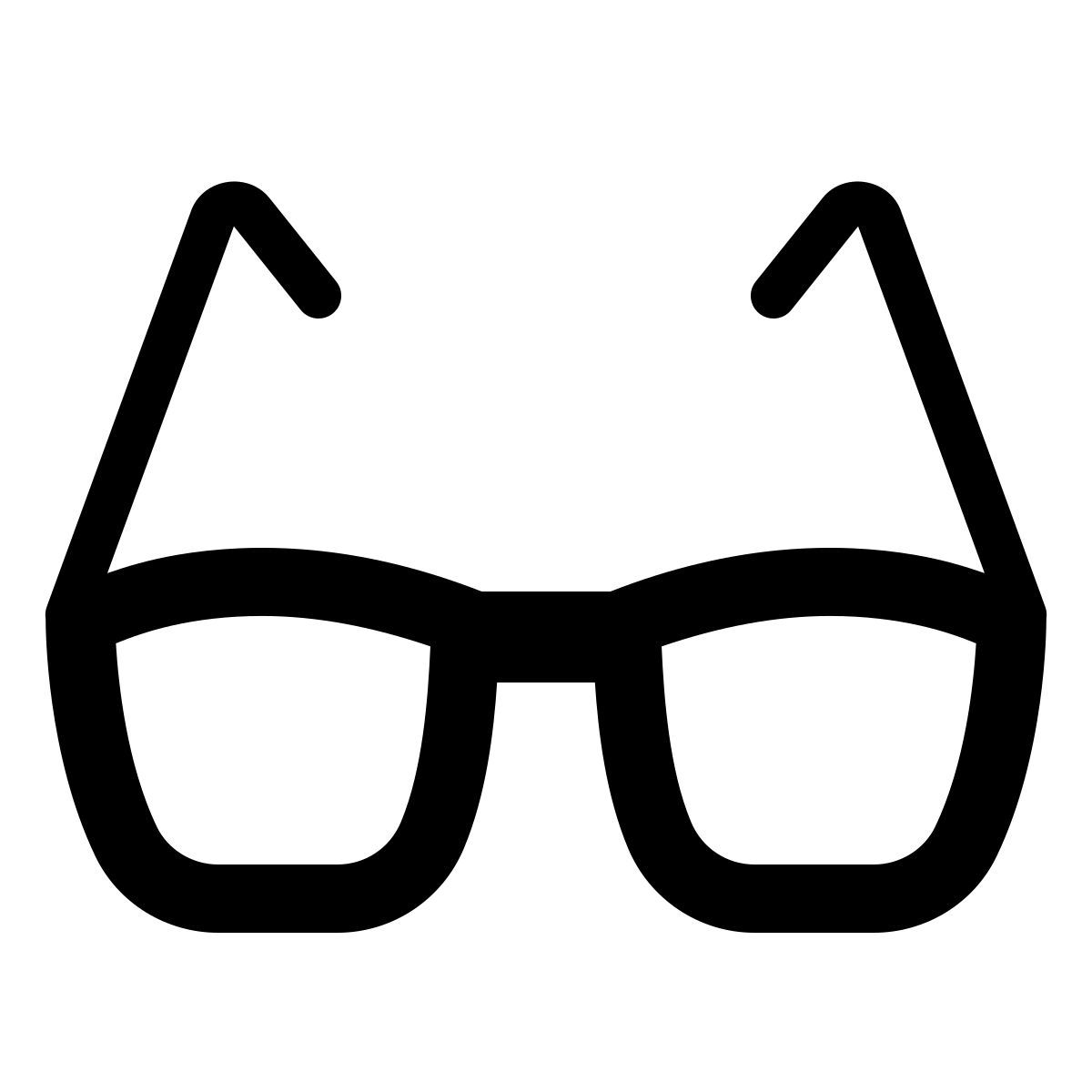 parakeet filled style glasses icon