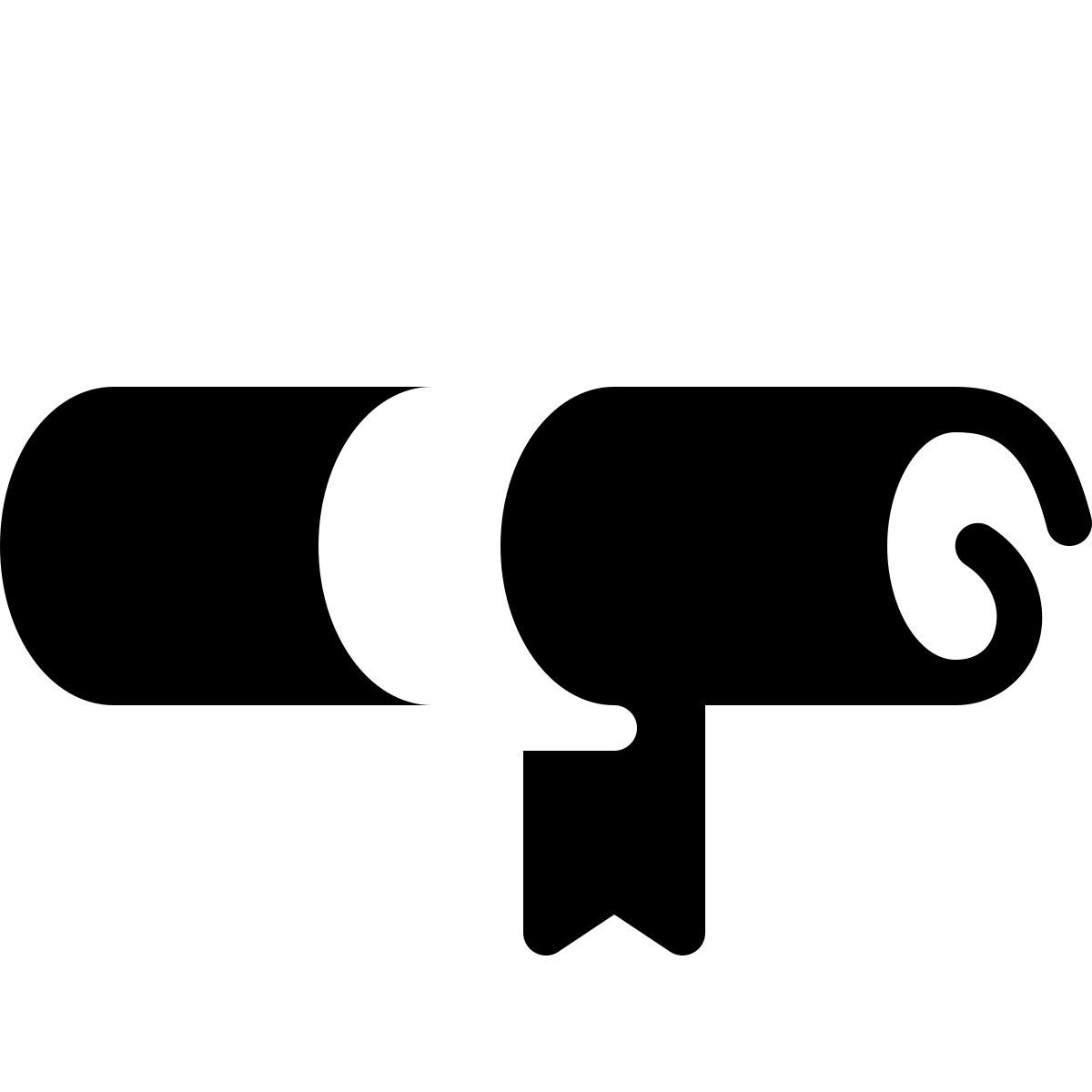 parakeet filled style 졸업 스크롤 icon
