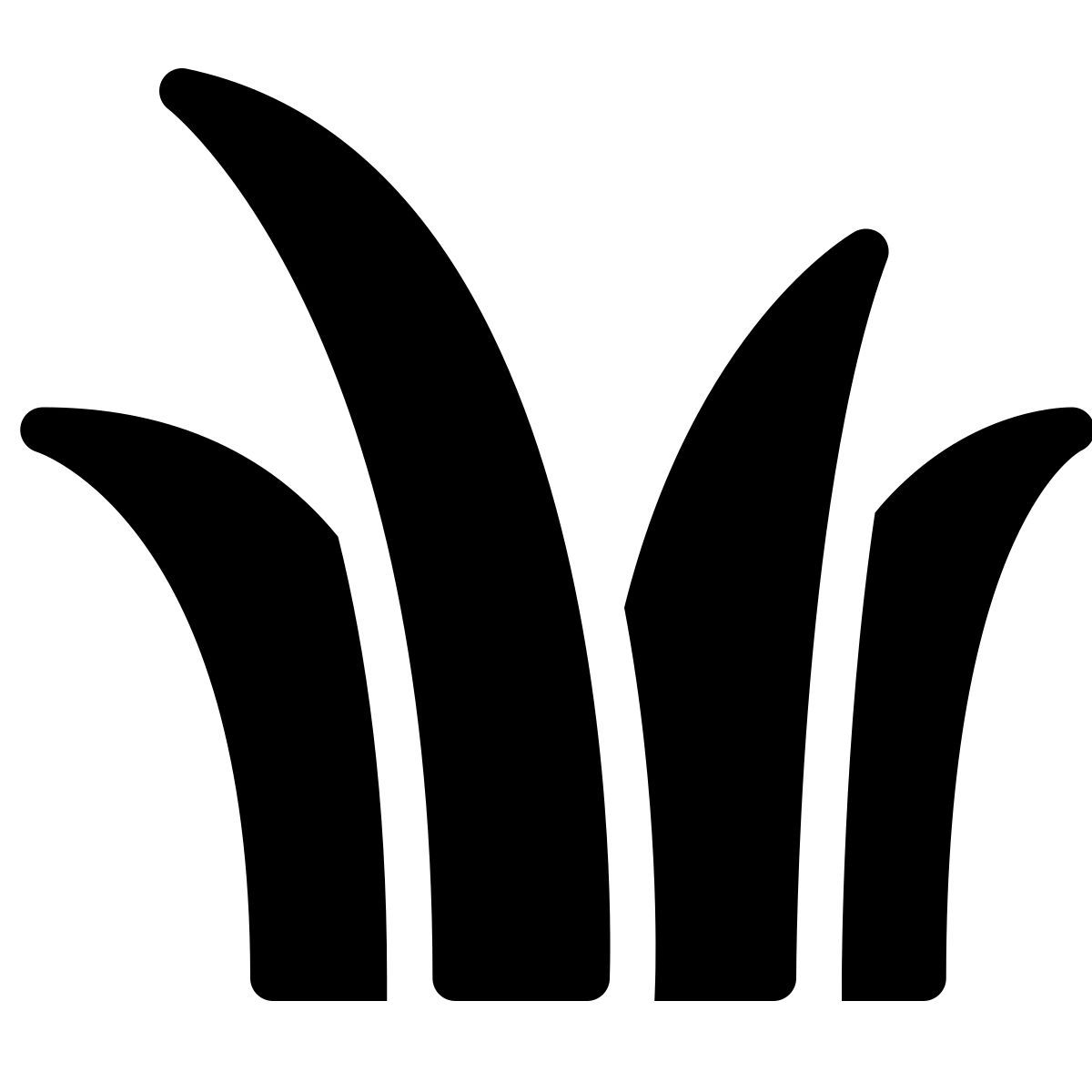 parakeet filled style grass icon