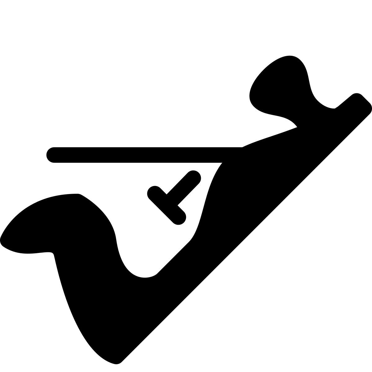 parakeet filled style hand plane icon