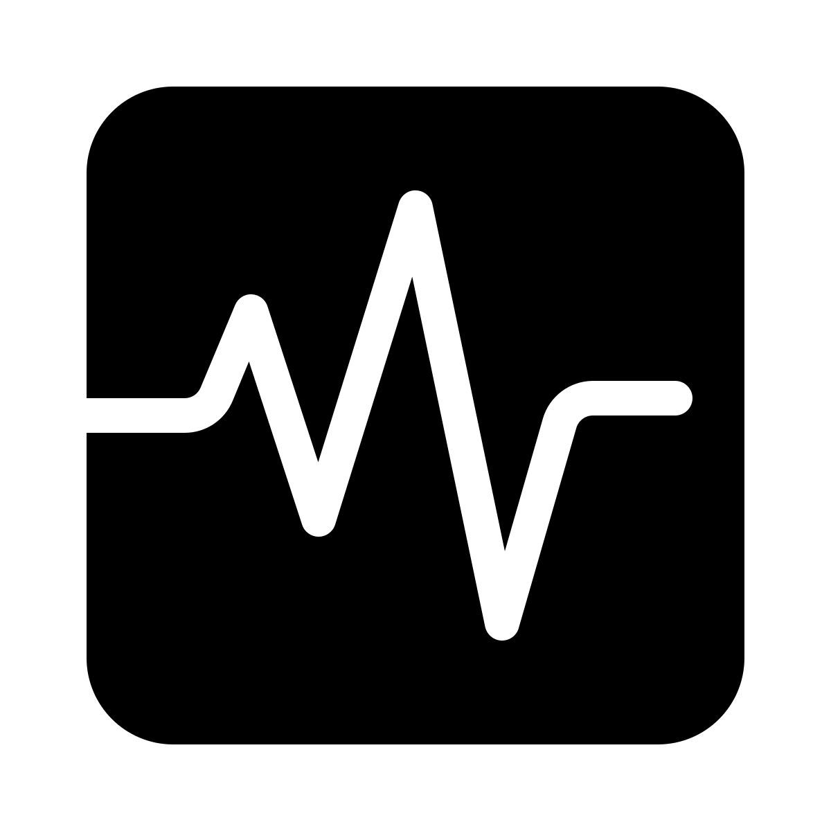 parakeet filled style heart monitor icon