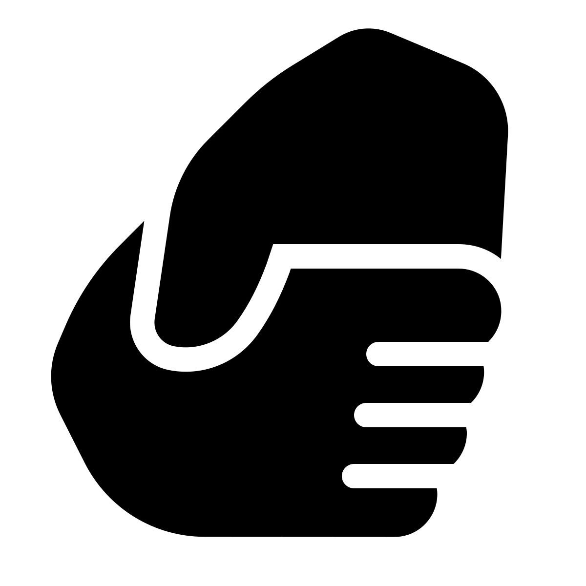 parakeet filled style mano amica icon