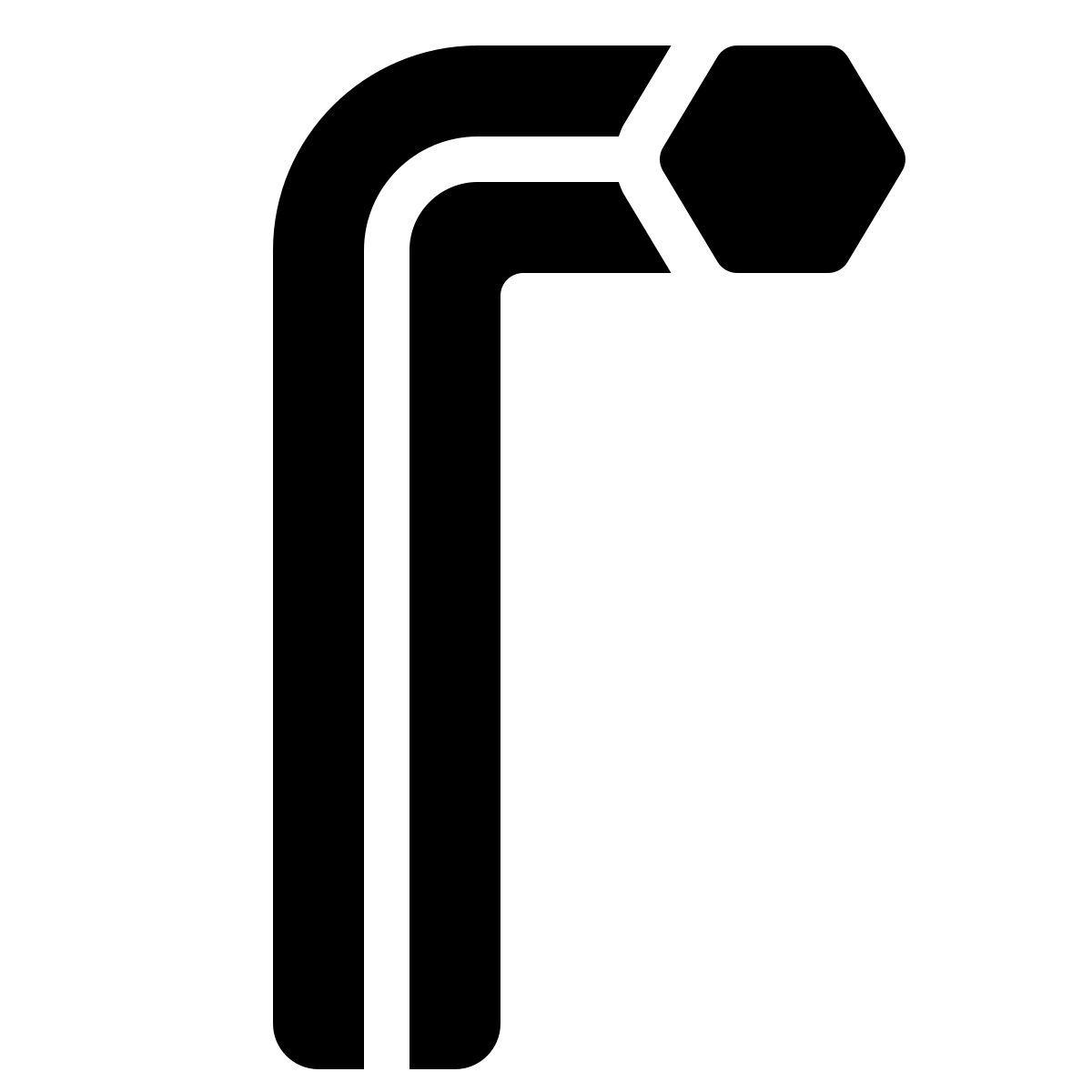 parakeet filled style hex wrench icon