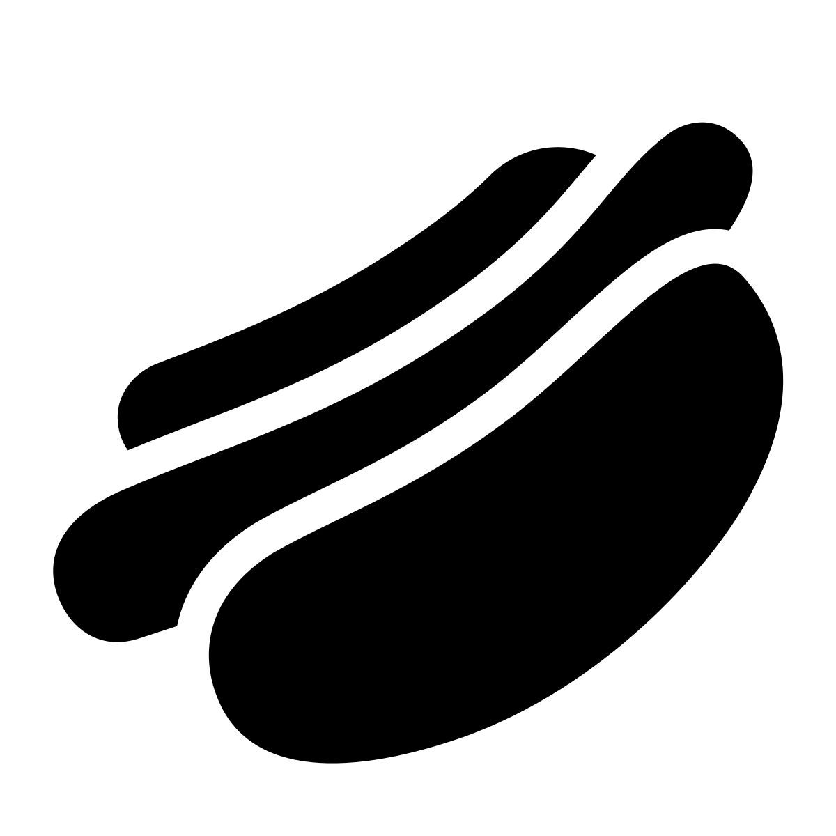 parakeet filled style hot dog icon