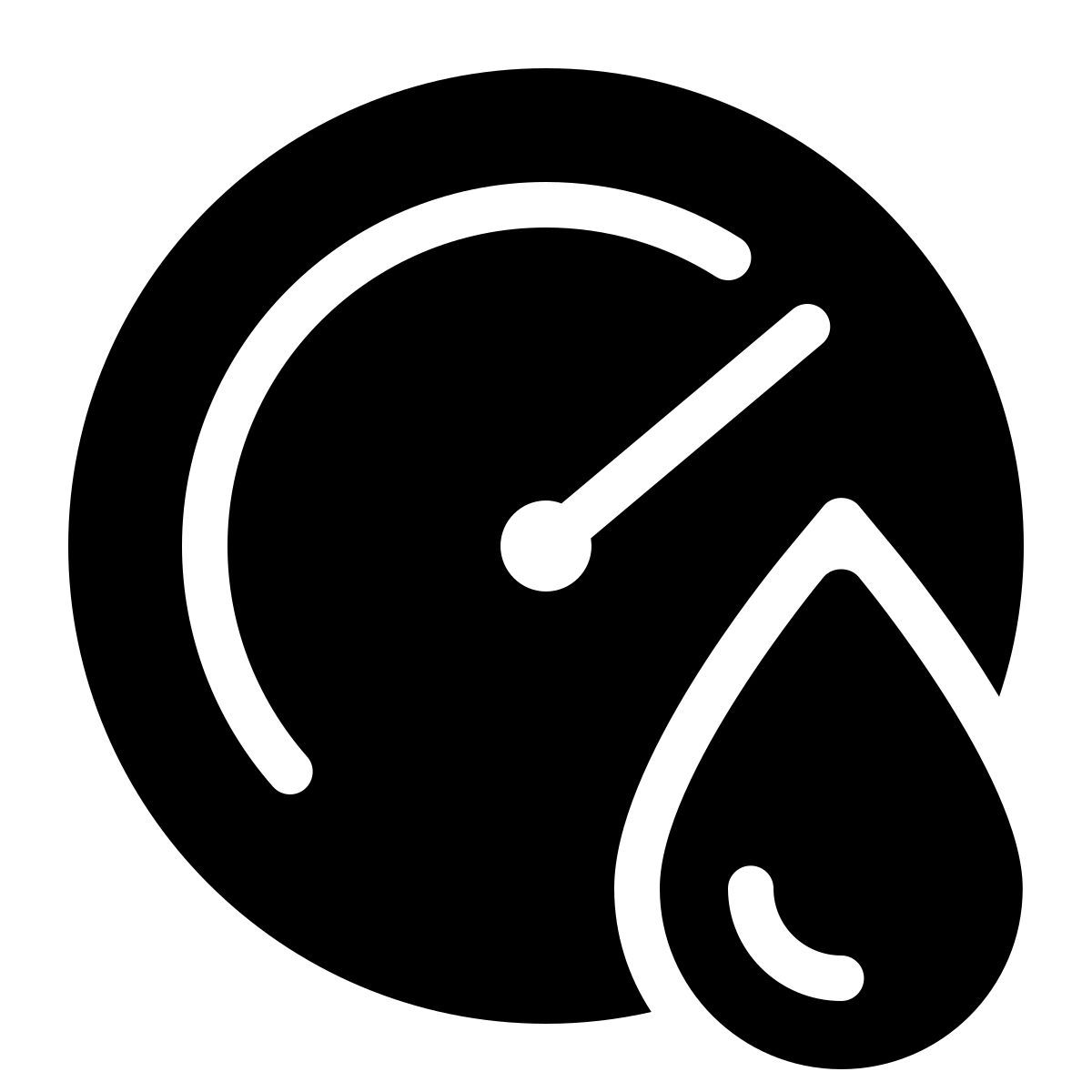 parakeet filled style umidità icon