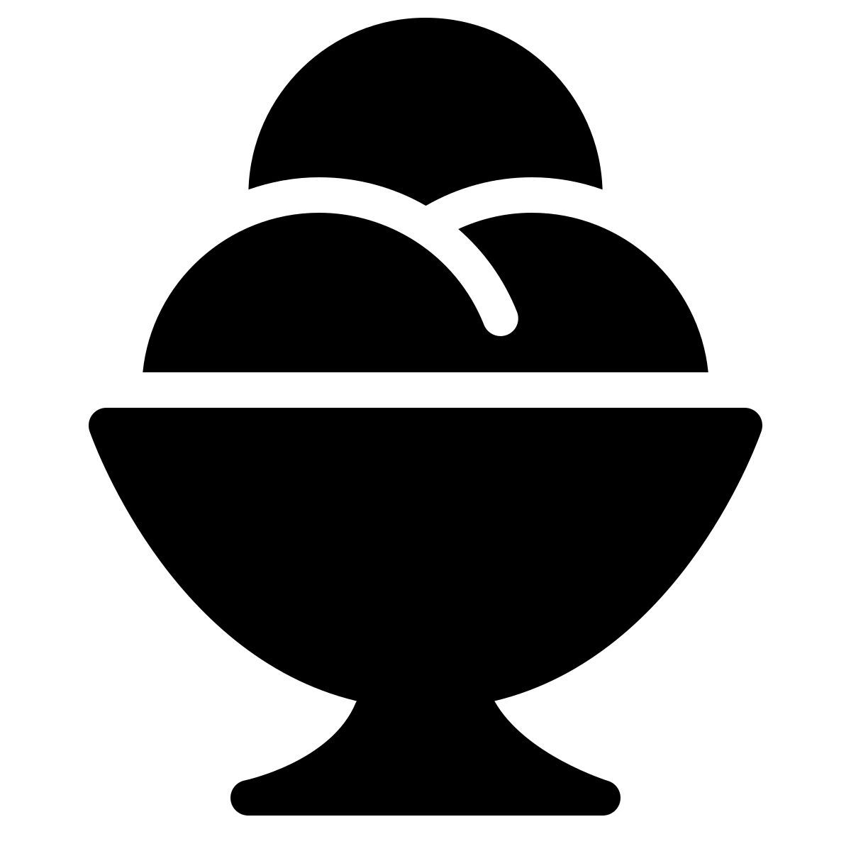 parakeet filled style recipiente de helado icon