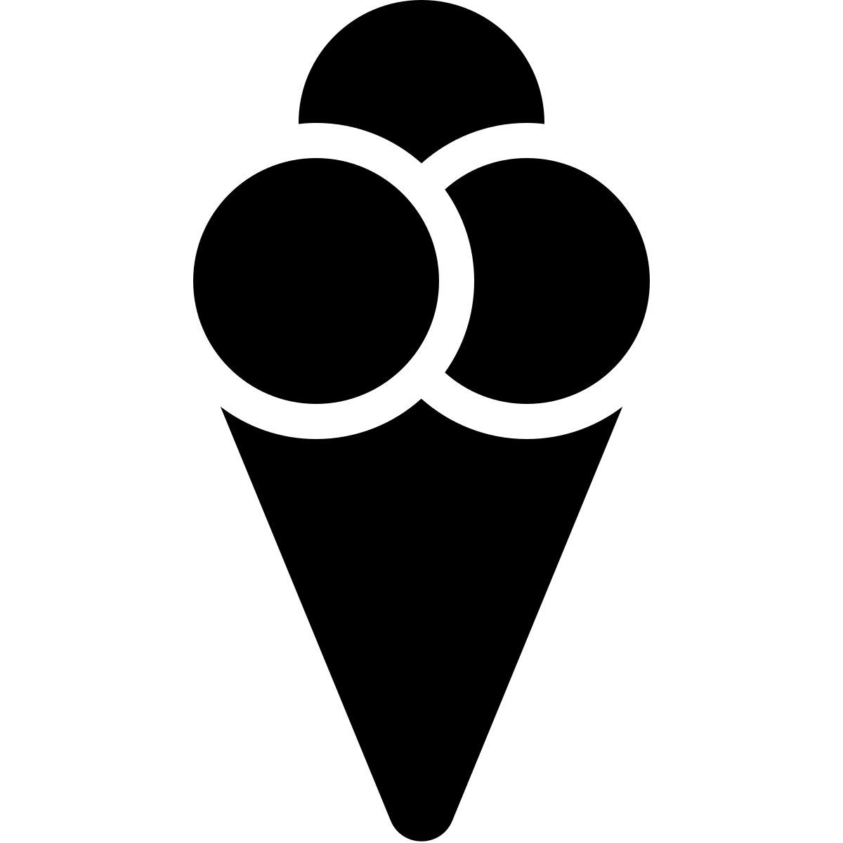 parakeet filled style cornet de glace icon
