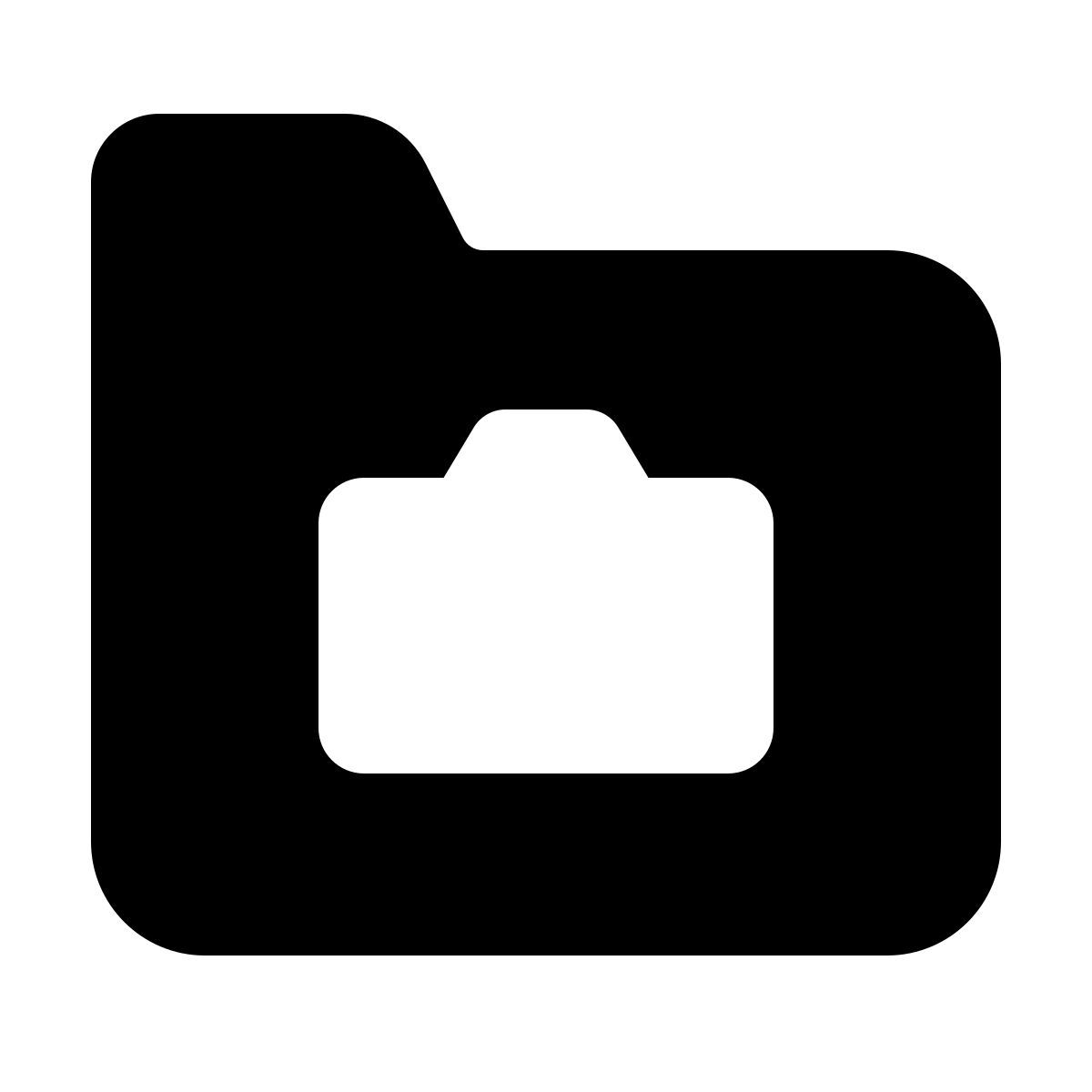 parakeet filled style bilder ordner icon