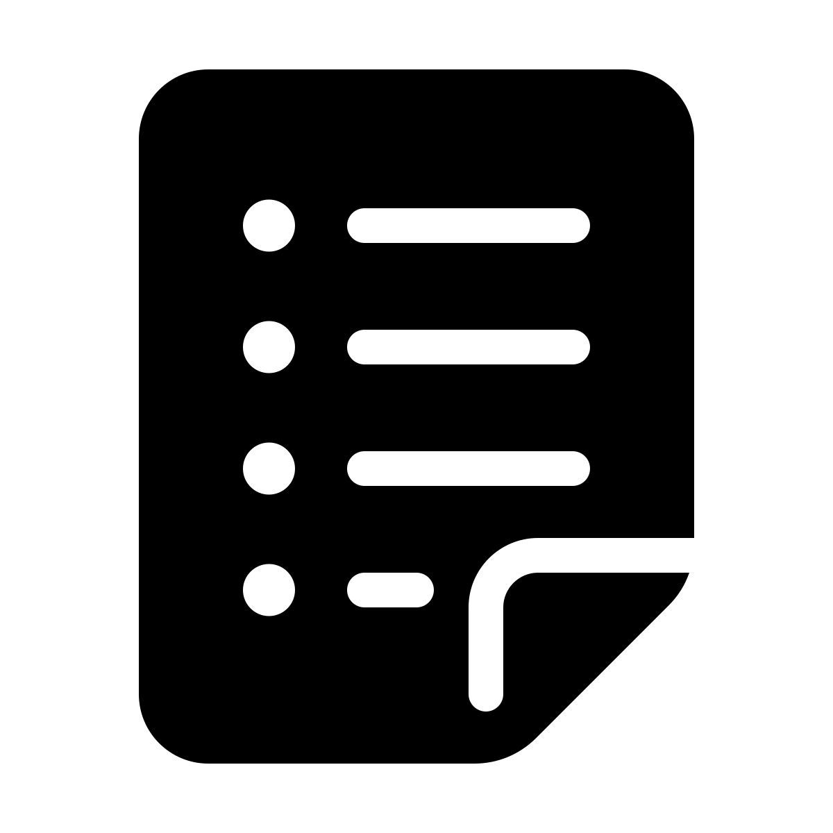 parakeet filled style list view icon