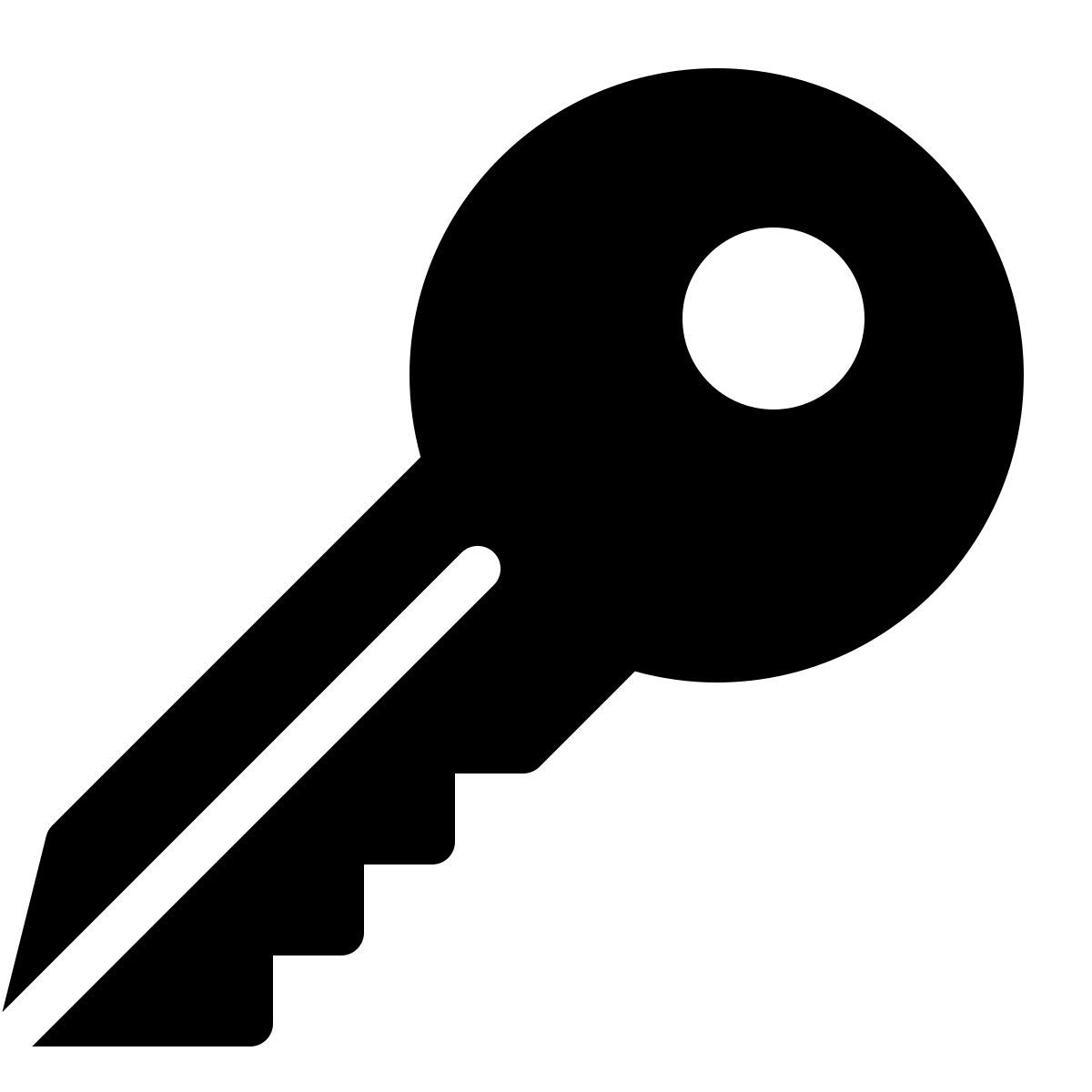 parakeet filled style key security icon