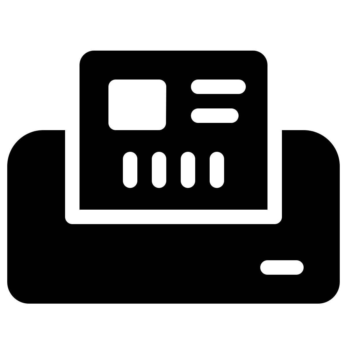 parakeet filled style etikettendrucker icon