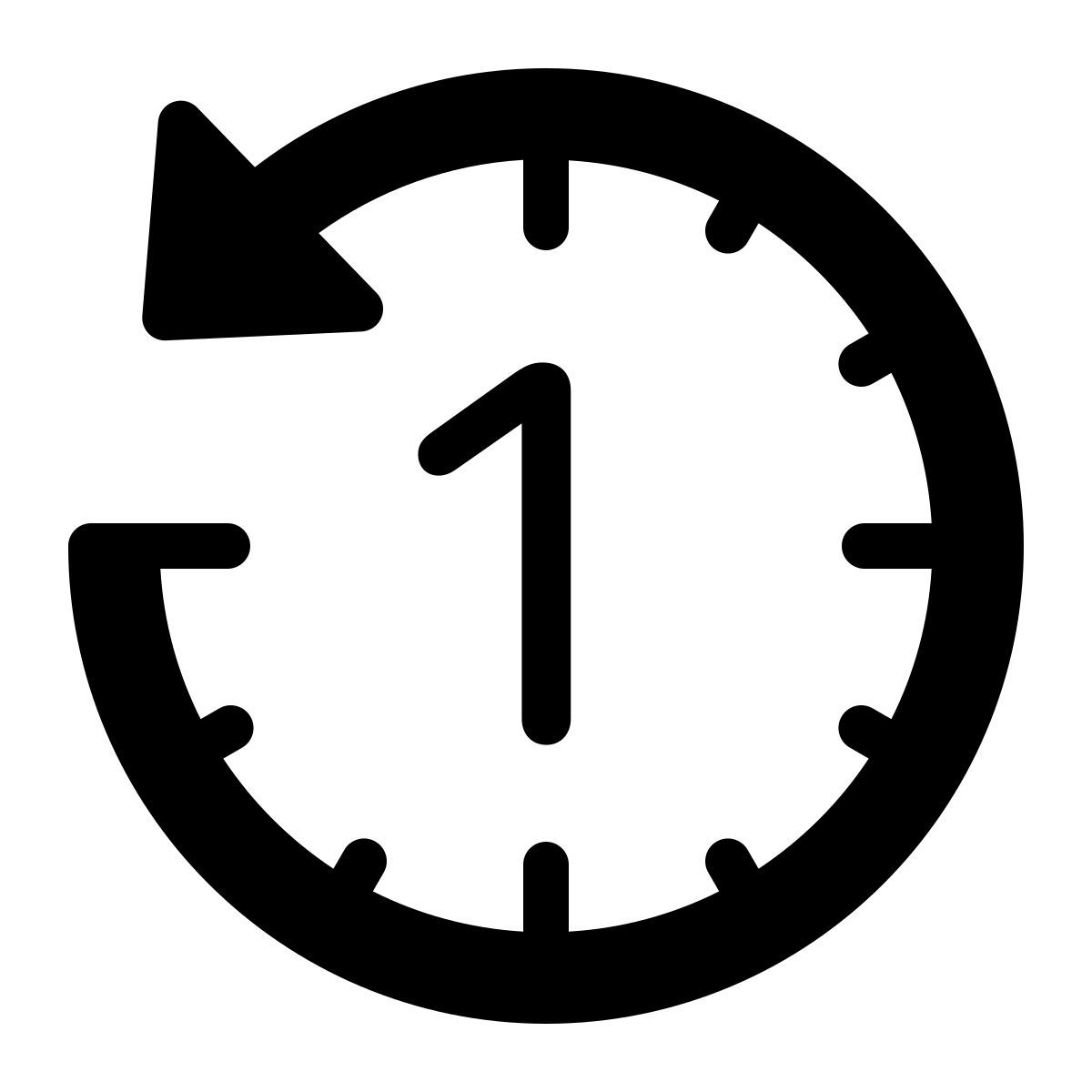 parakeet filled style countdown icon