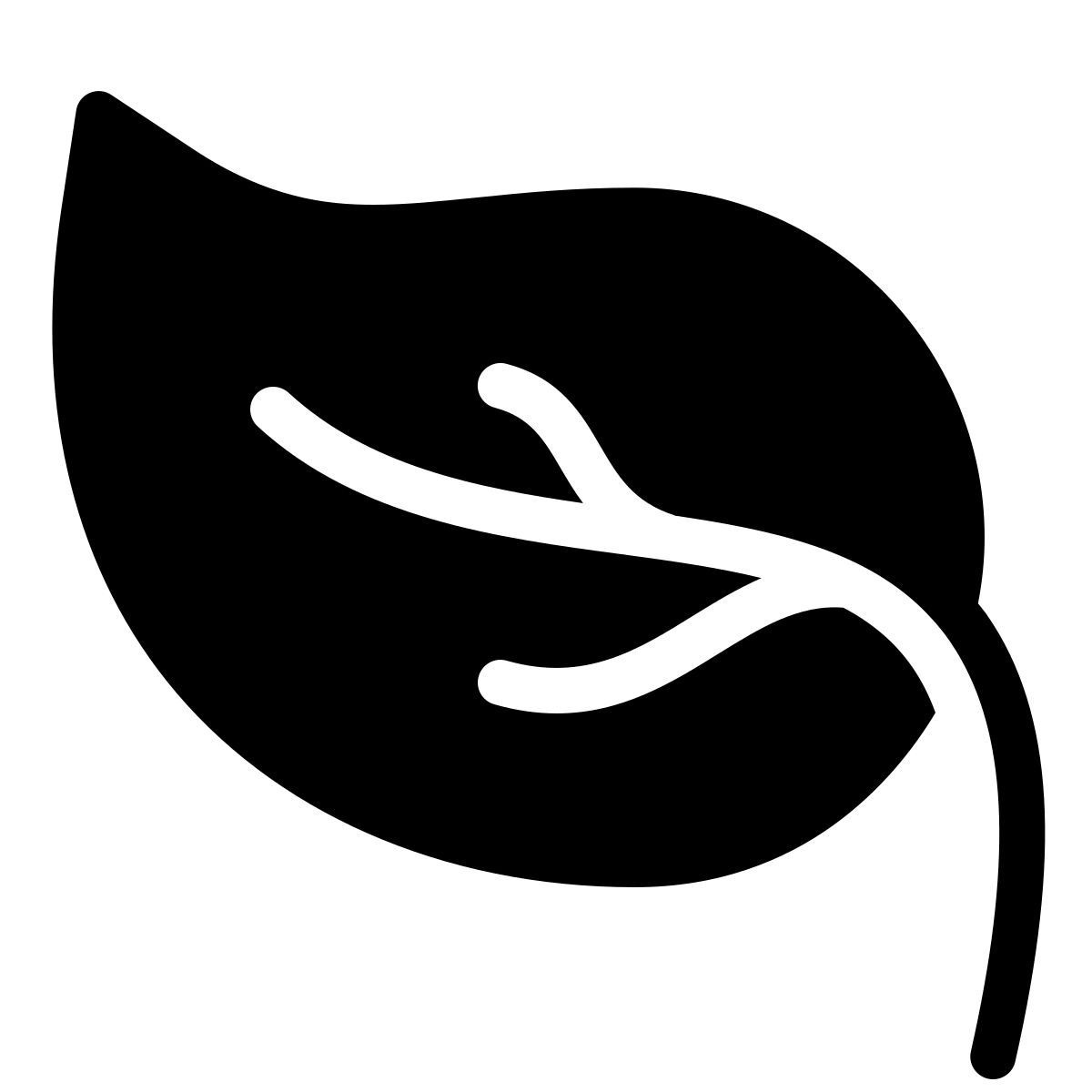 parakeet filled style leaf icon