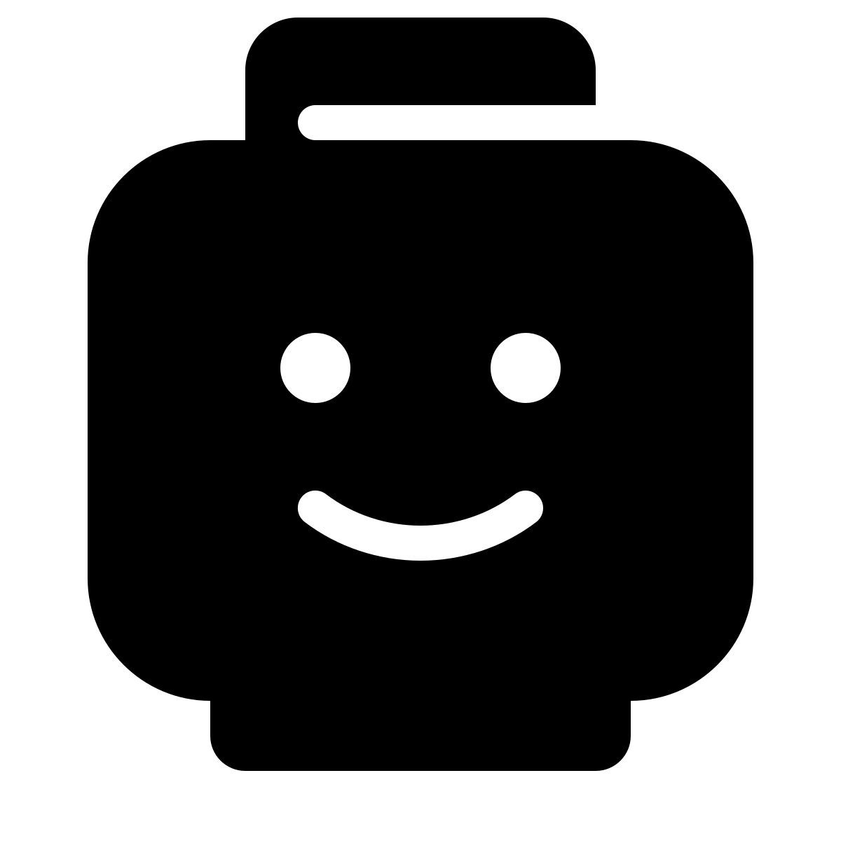 parakeet filled style lego голова icon