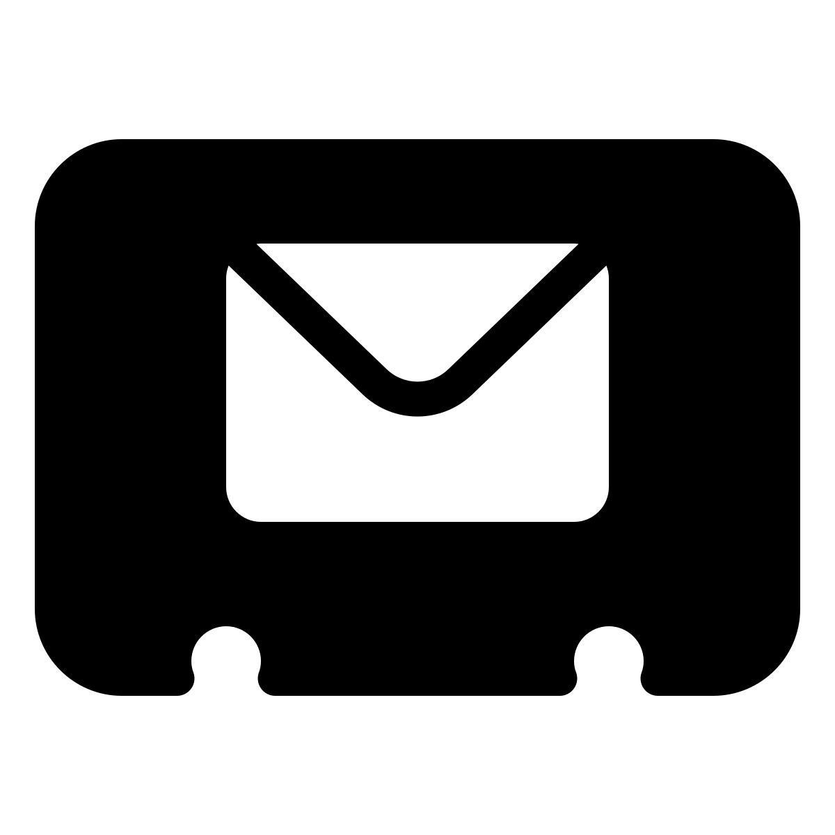 parakeet filled style e mail kontakt icon