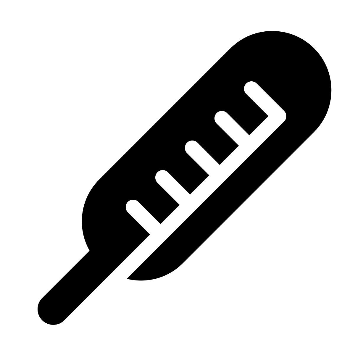 parakeet filled style fieberthermometer icon