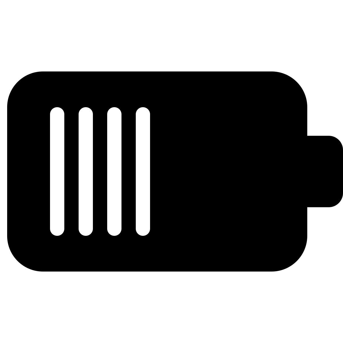parakeet filled style 半分充電バッテリー icon