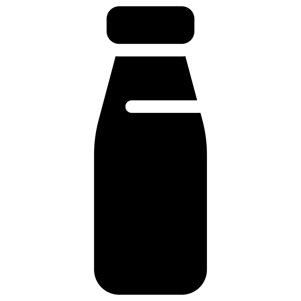 parakeet filled style botella de leche icon