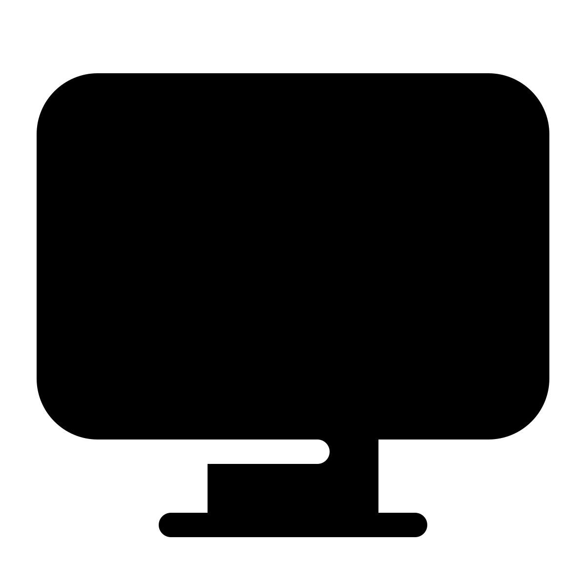 parakeet filled style monitor icon