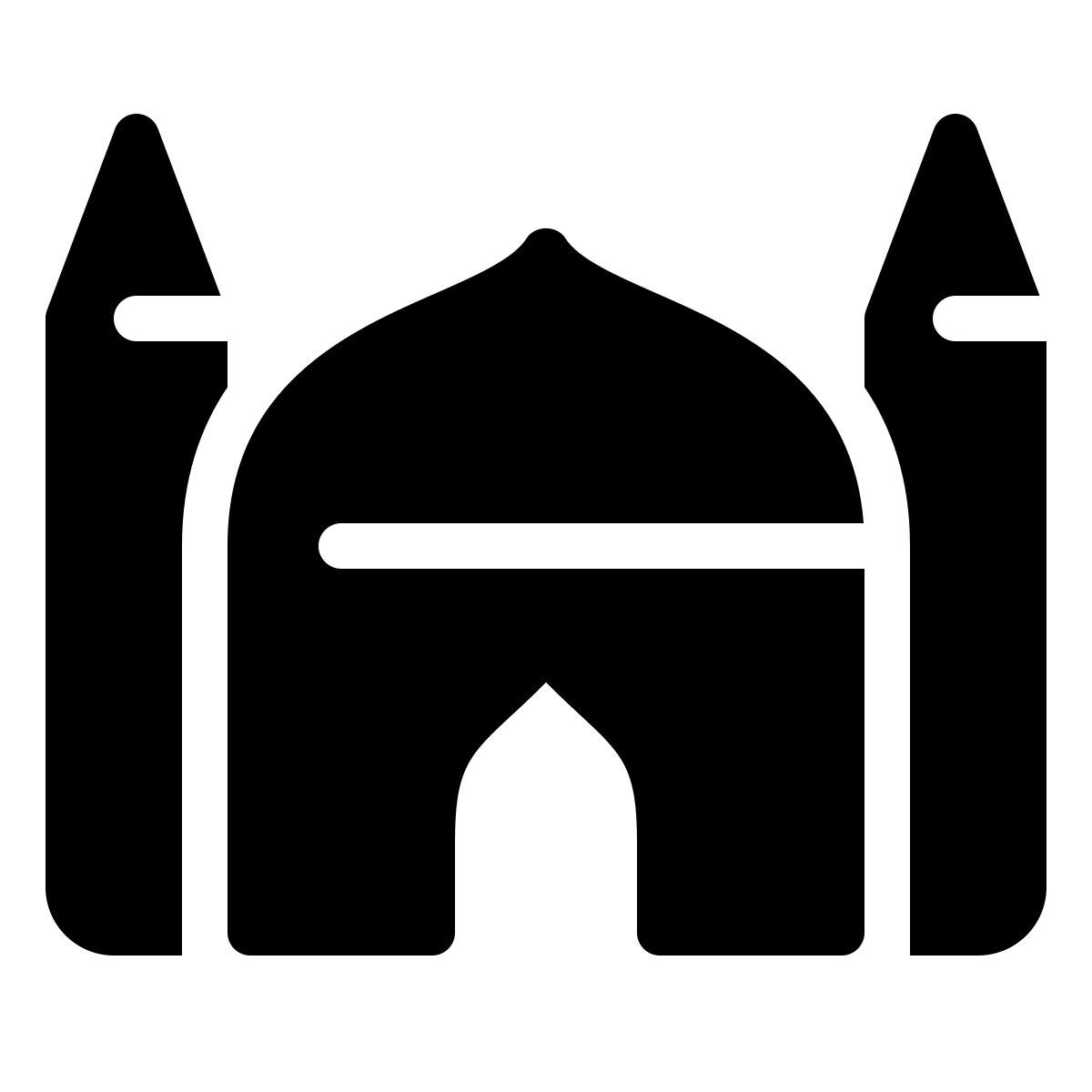 parakeet filled style moschee icon