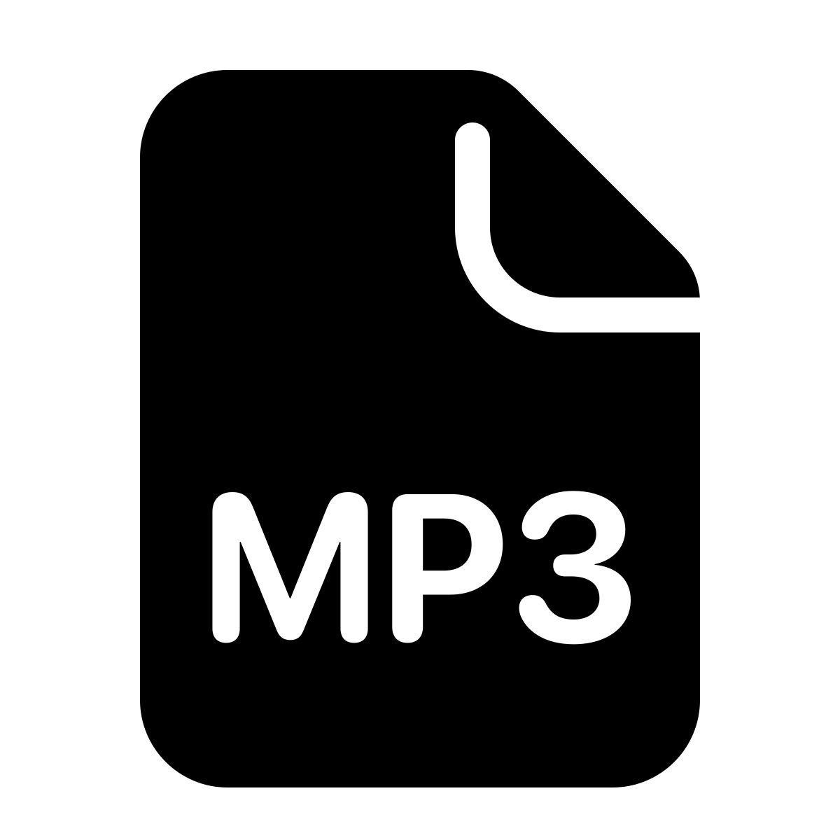 parakeet filled style mp3 icon
