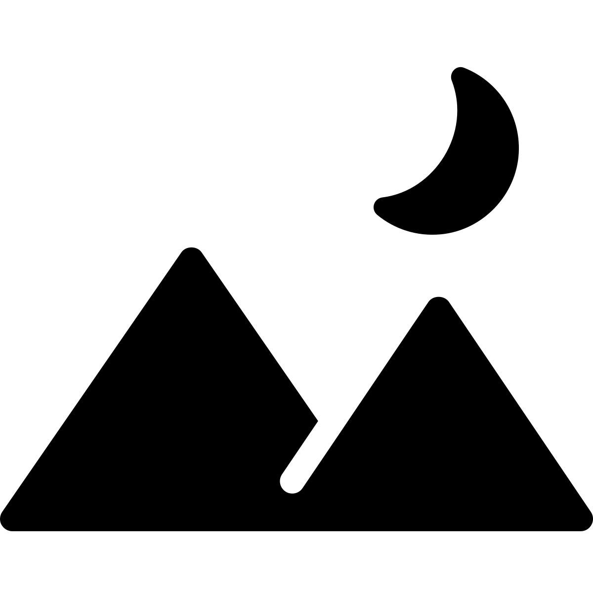 parakeet filled style night landscape icon