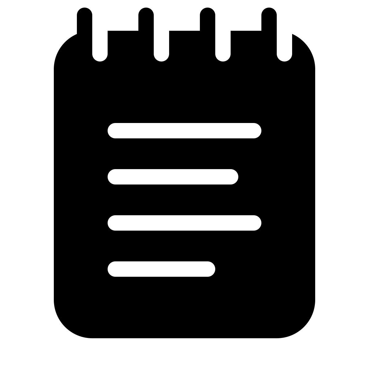 parakeet filled style notepad icon