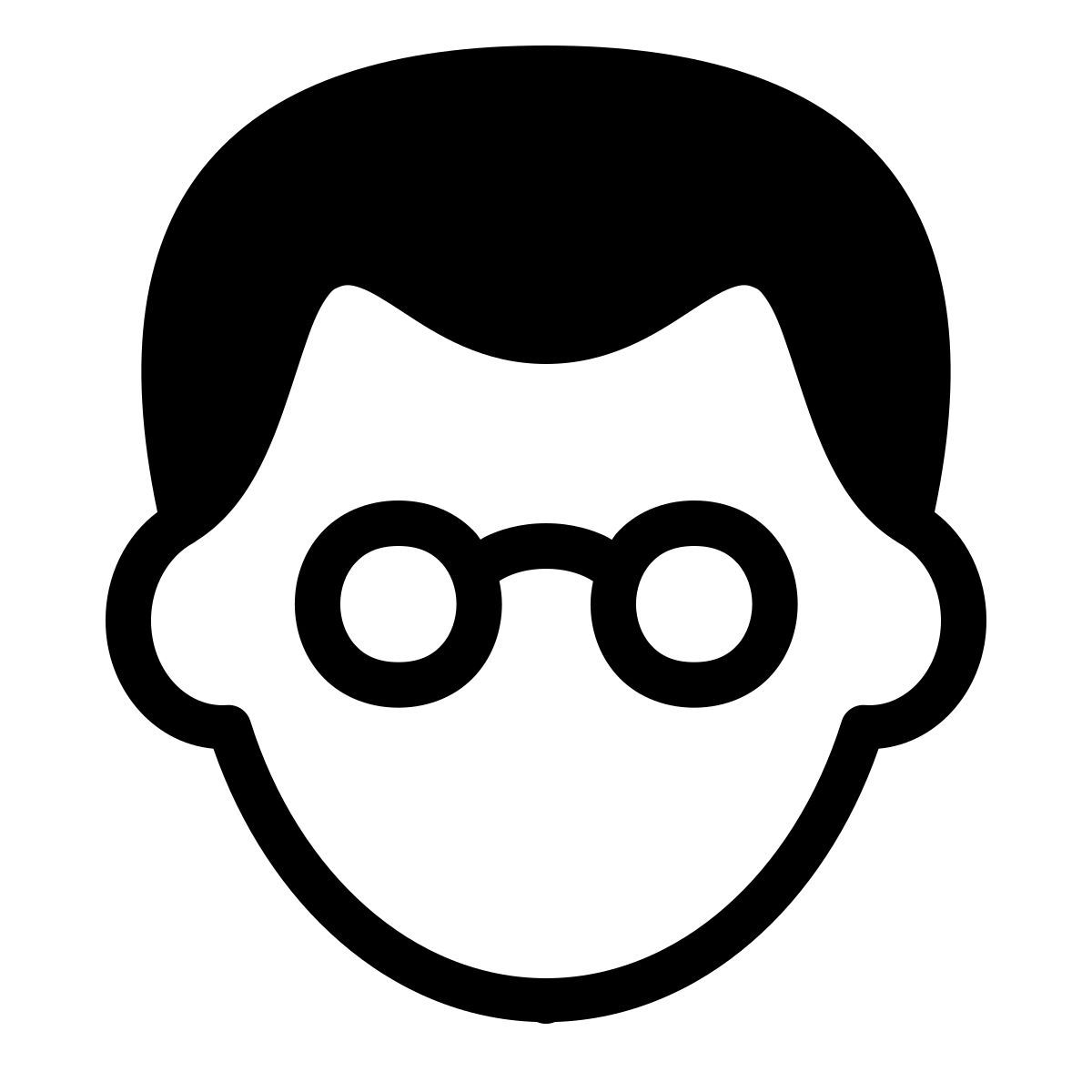 parakeet filled style old man icon