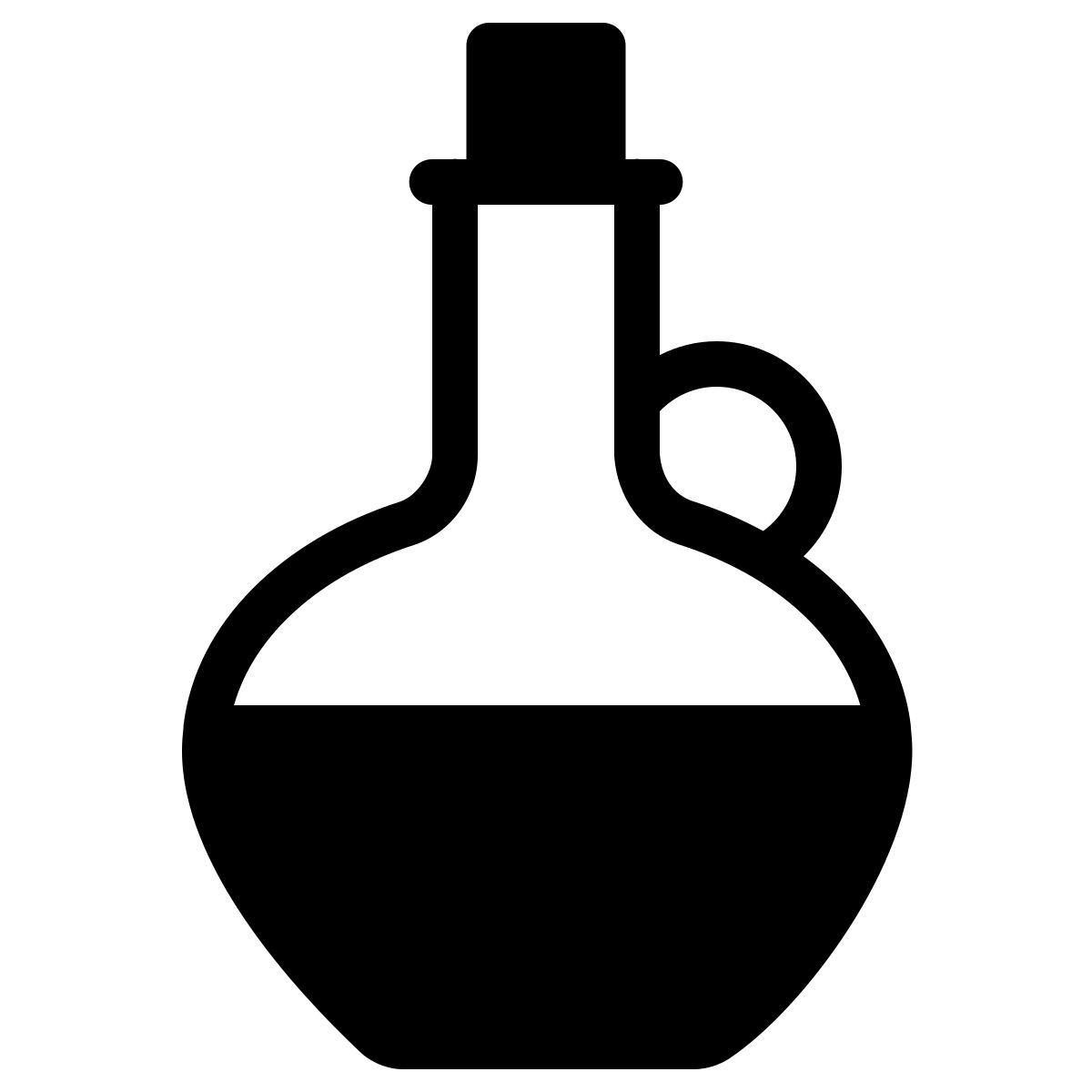 parakeet filled style olive oil icon