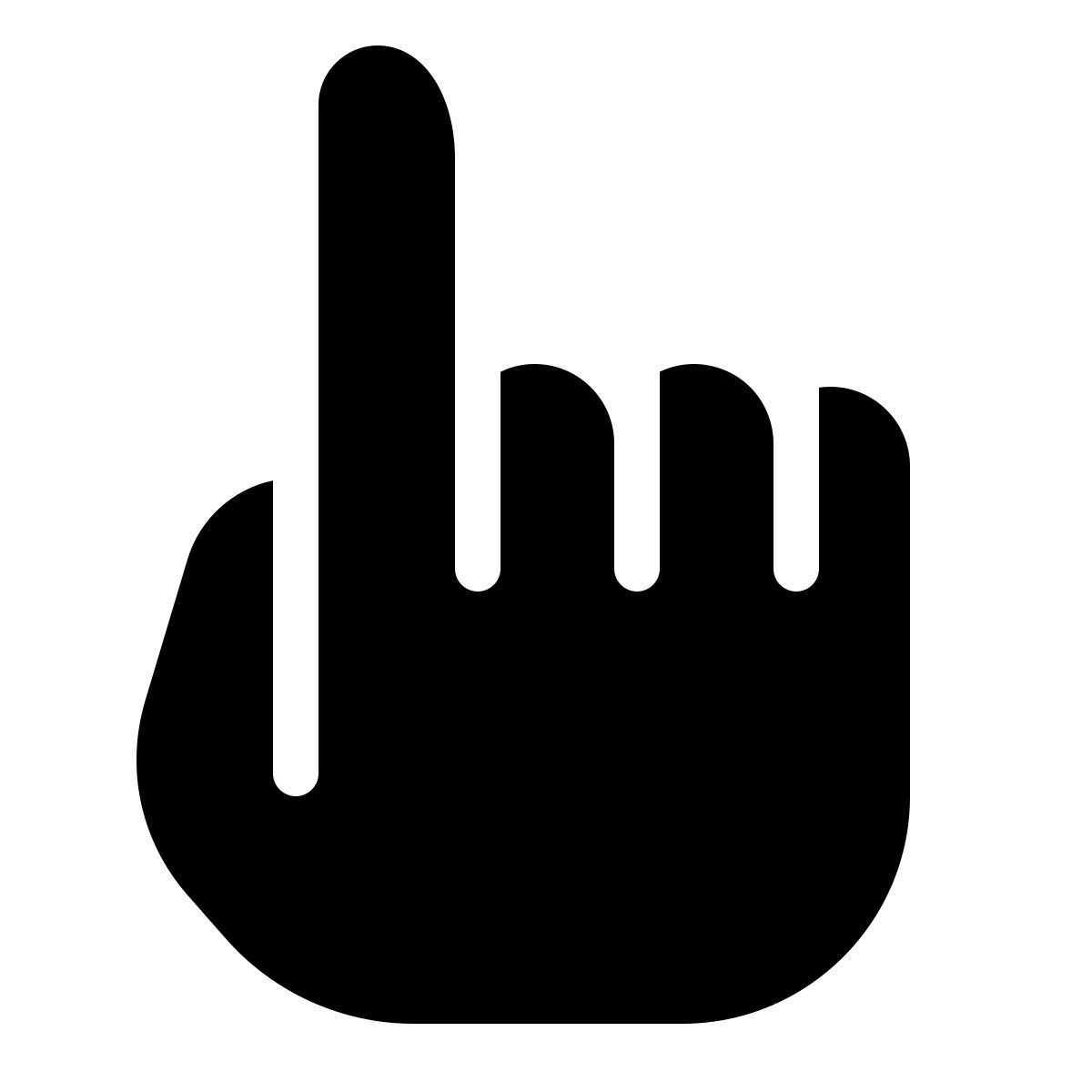 parakeet filled style one finger icon