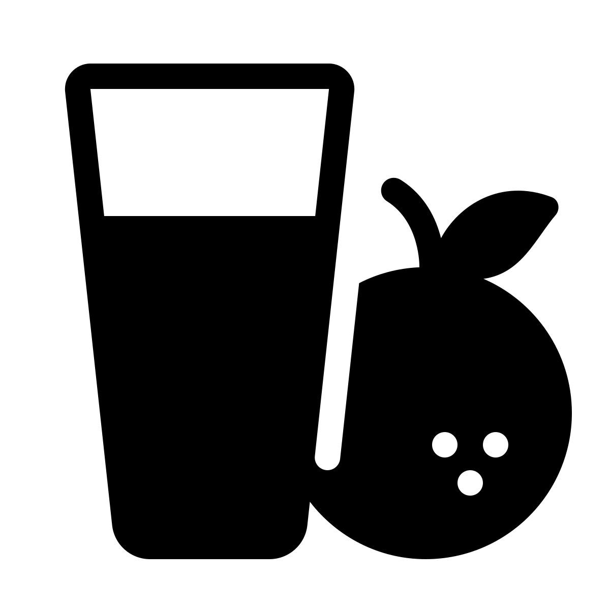 parakeet filled style sumo de laranja icon