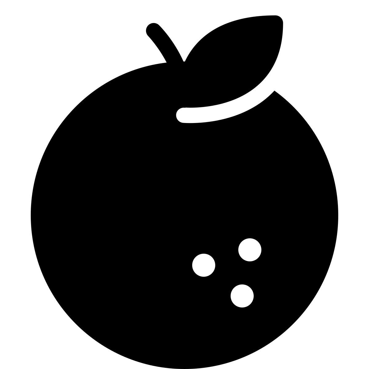 parakeet filled style orange icon