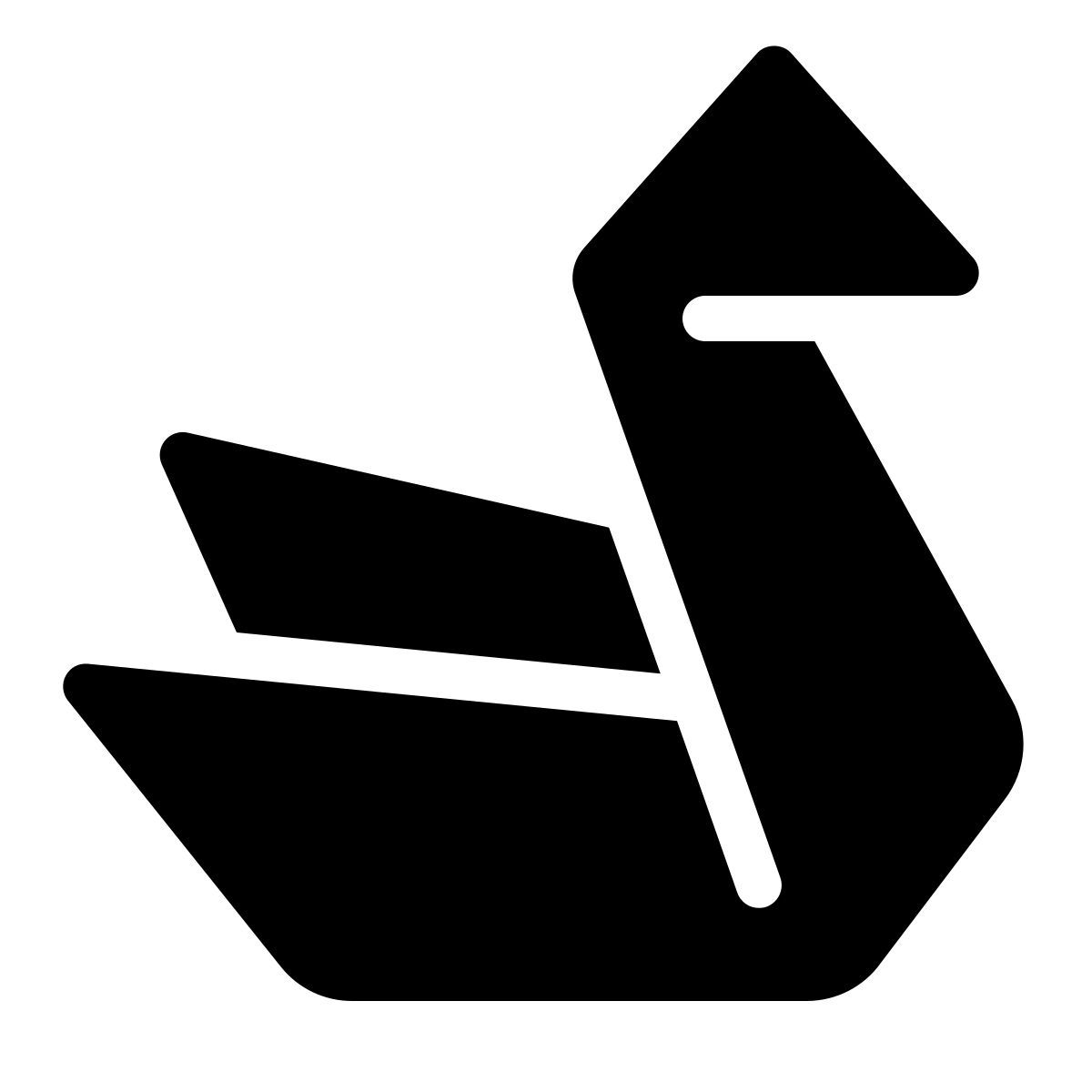 parakeet filled style оригами icon