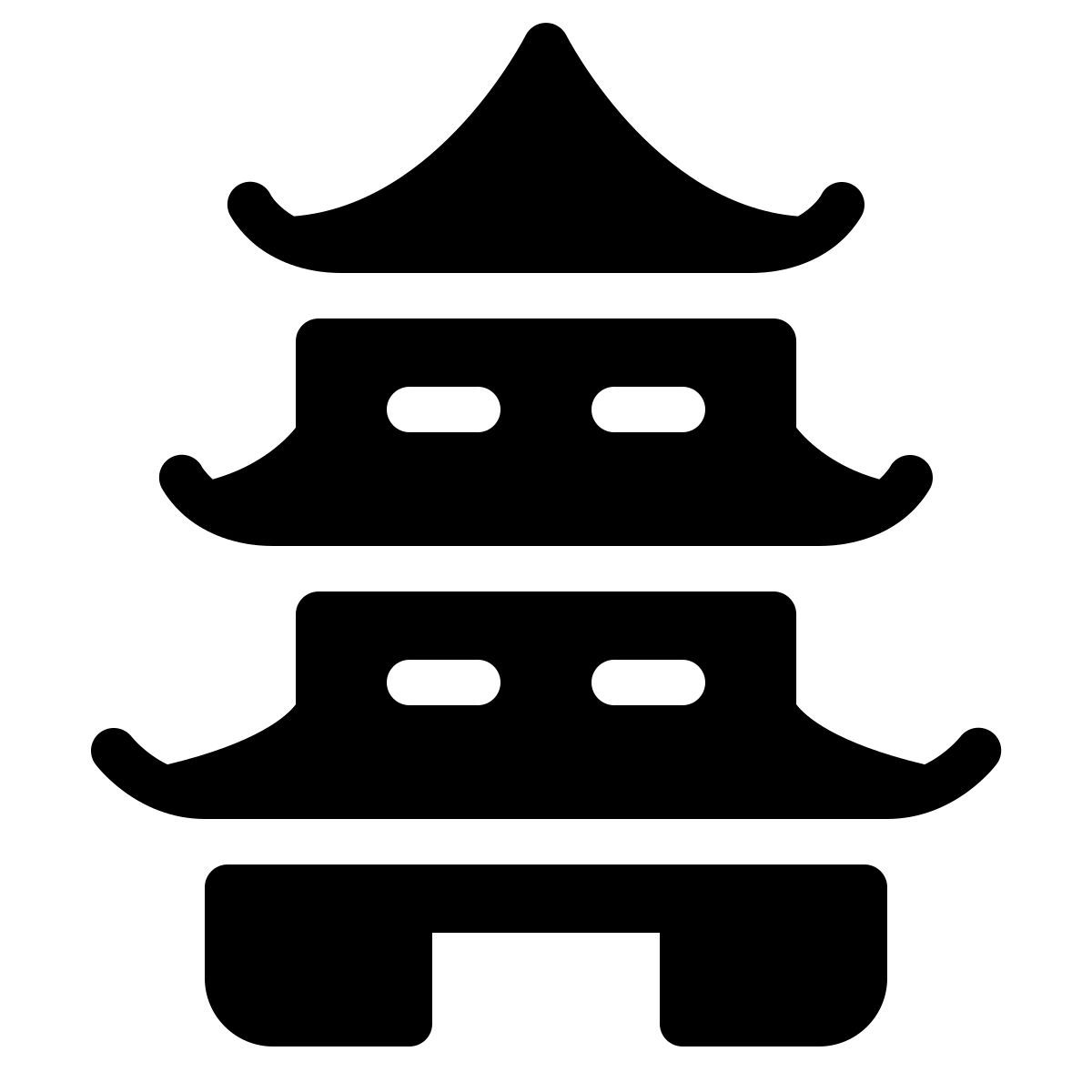 parakeet filled style pagode icon