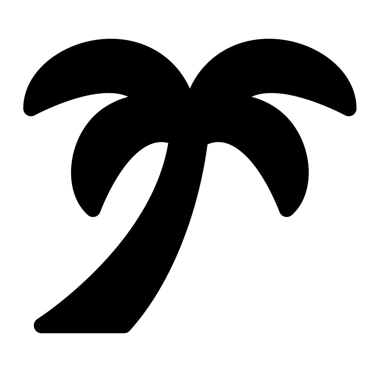 parakeet filled style palmera icon