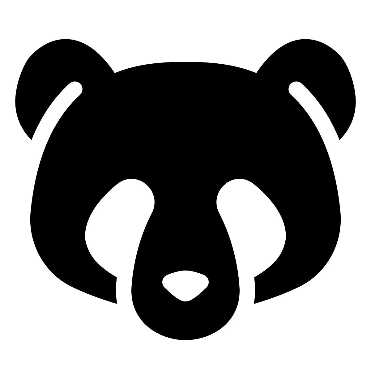 parakeet filled style panda icon