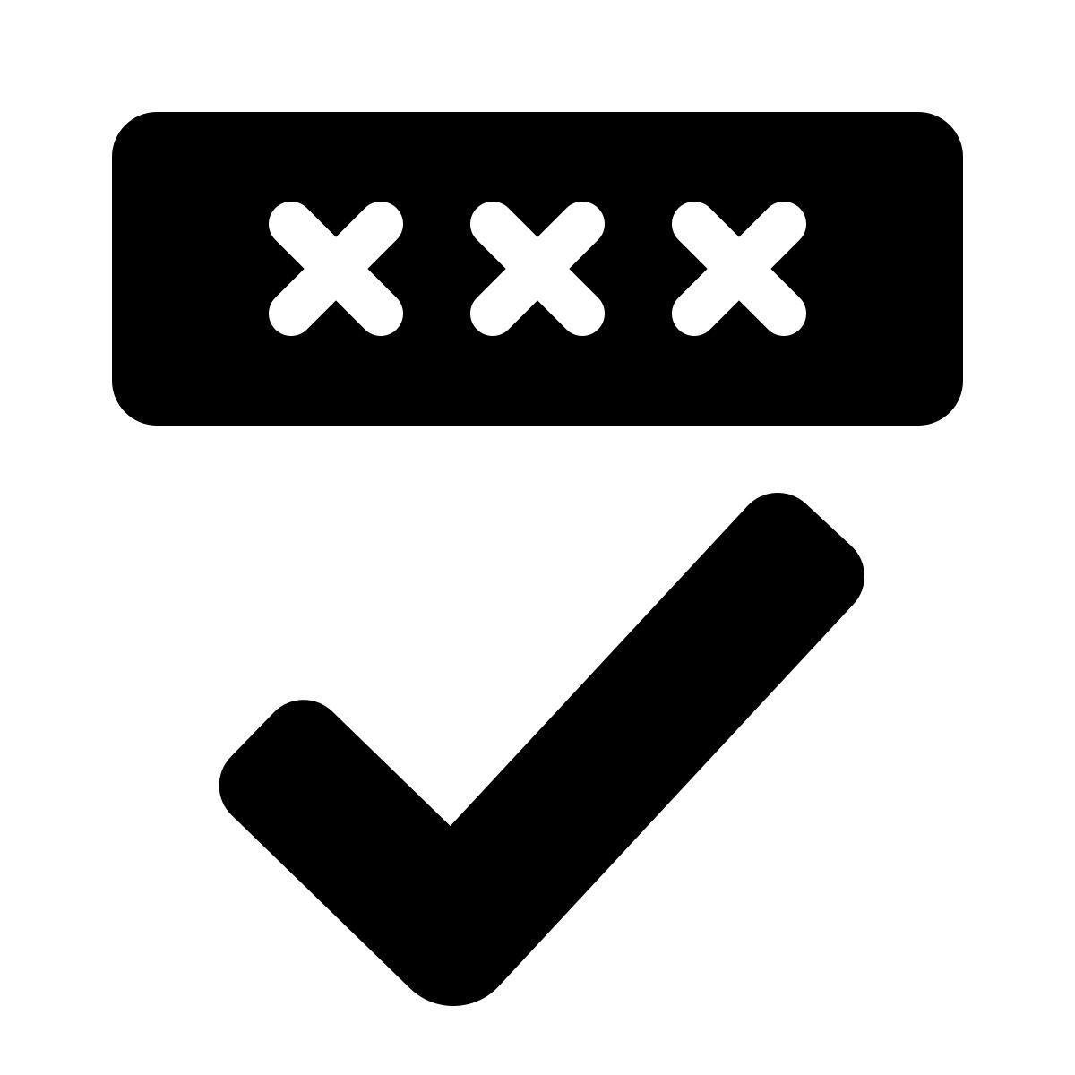 parakeet filled style validation icon