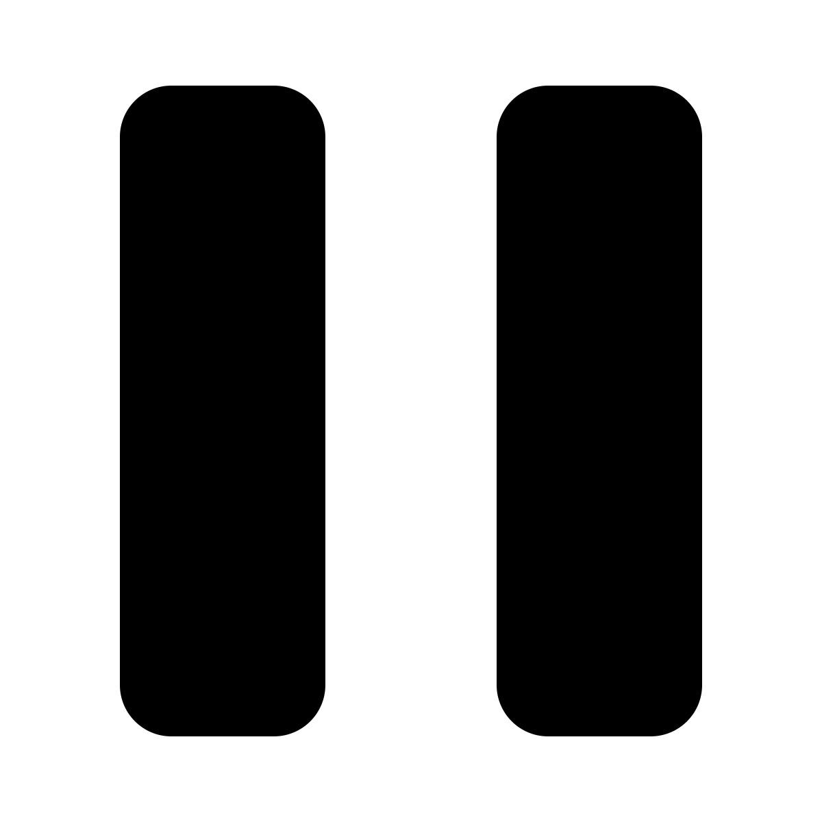 parakeet filled style pause icon