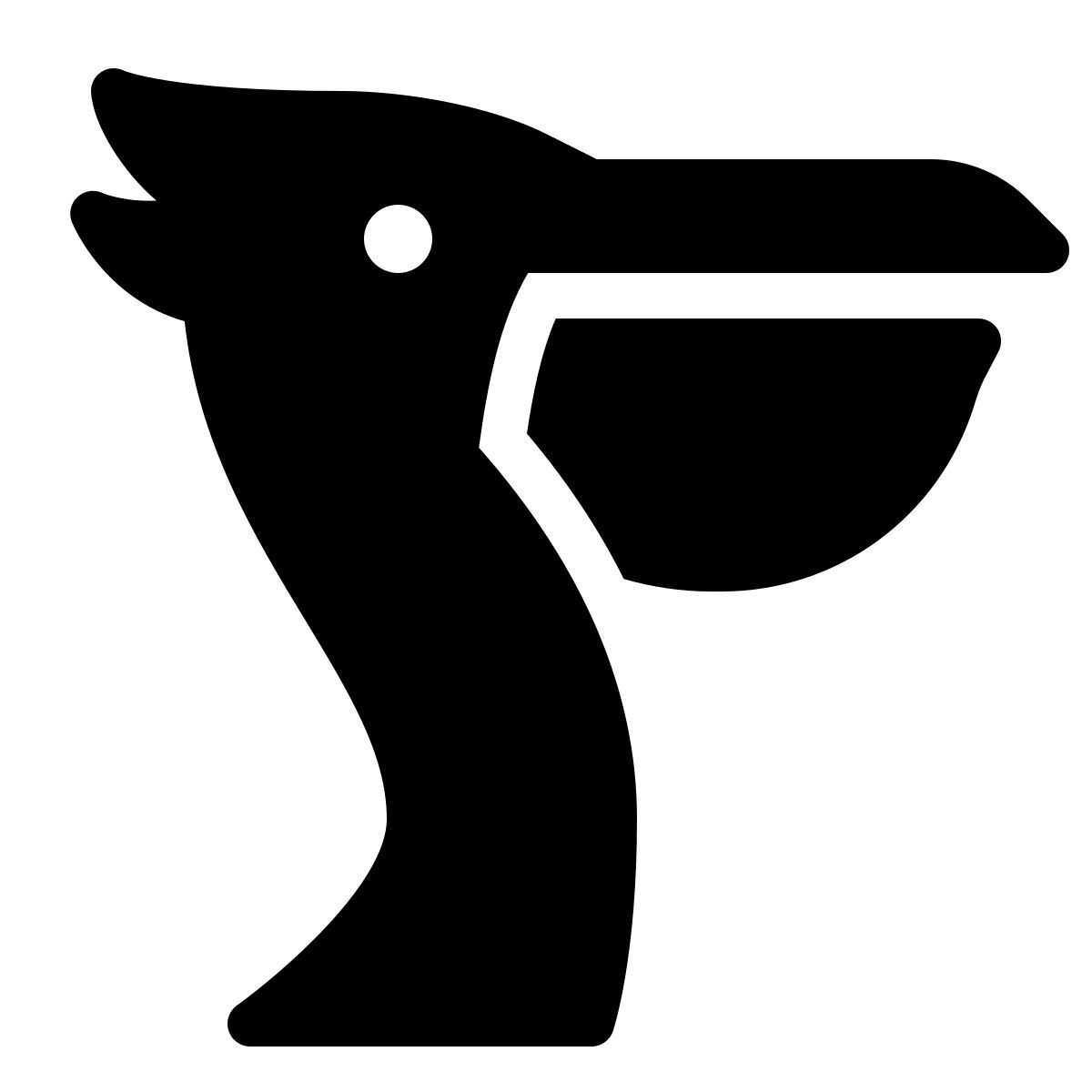 parakeet filled style pelican icon
