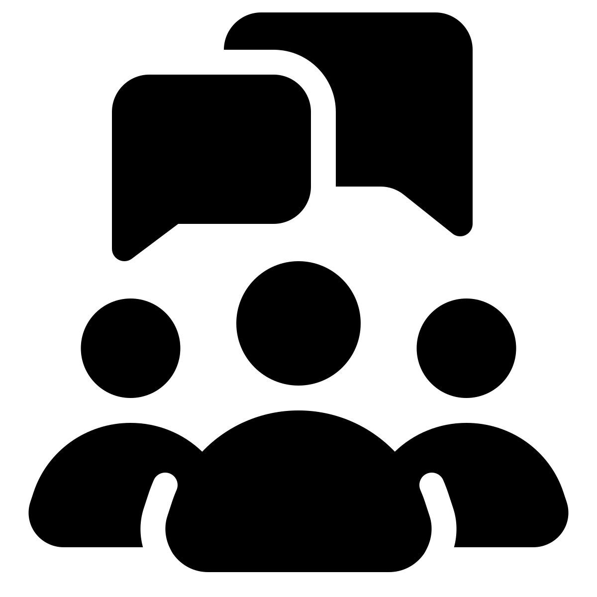 parakeet filled style collaboration icon