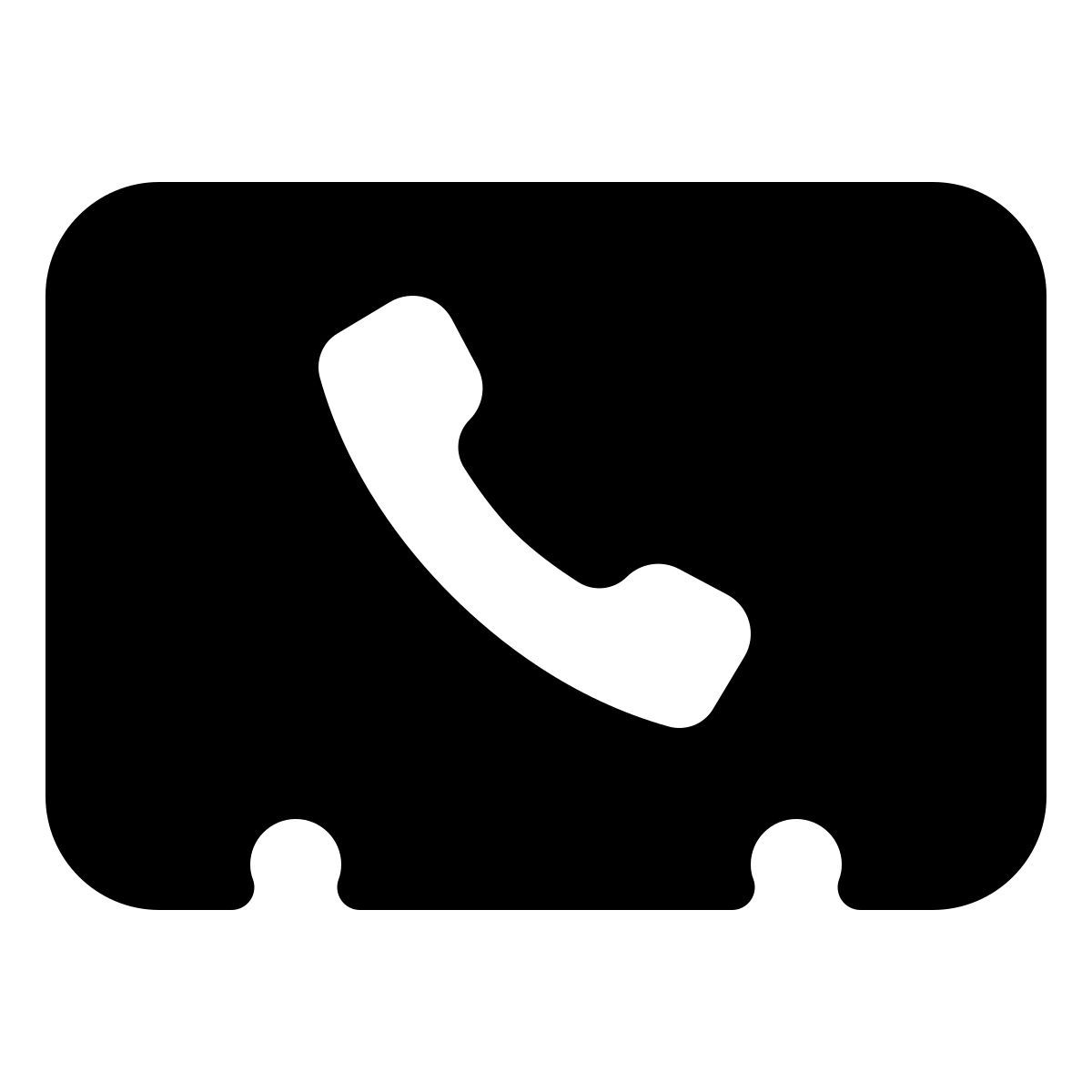 parakeet filled style phone contact icon