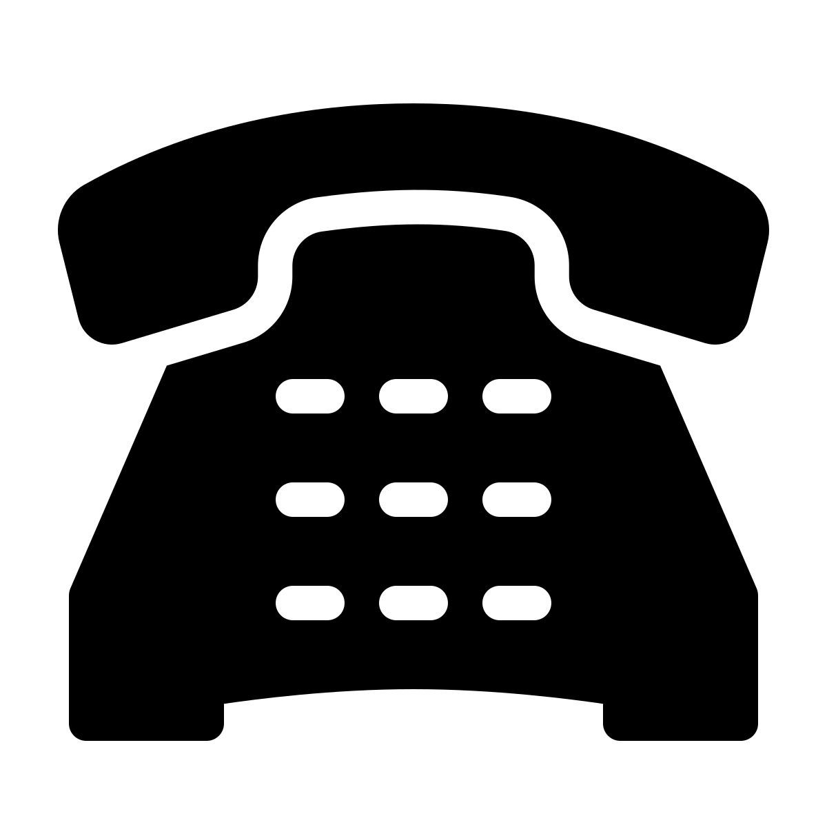 parakeet filled style unverwendetes telefon icon