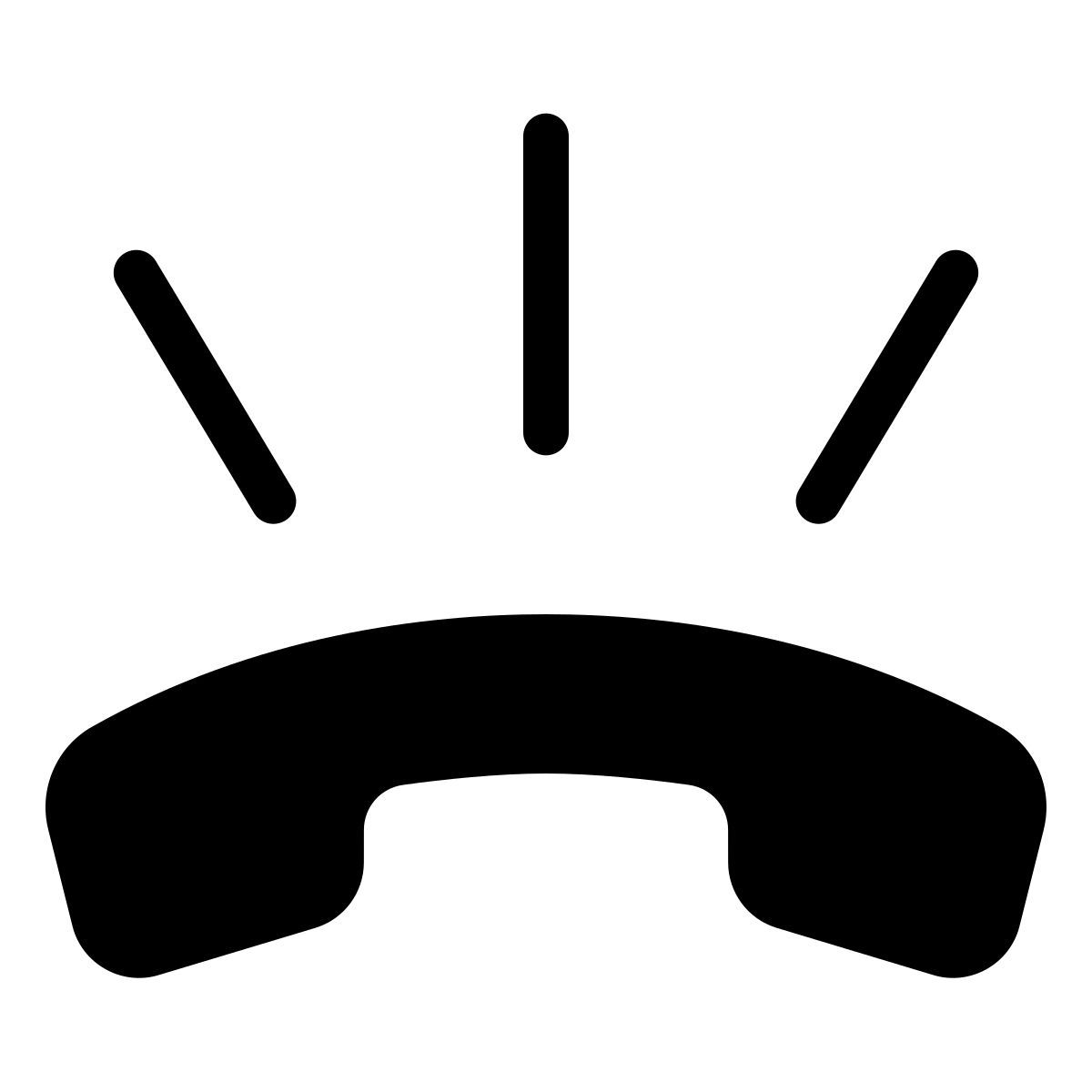 parakeet filled style phone ringing icon